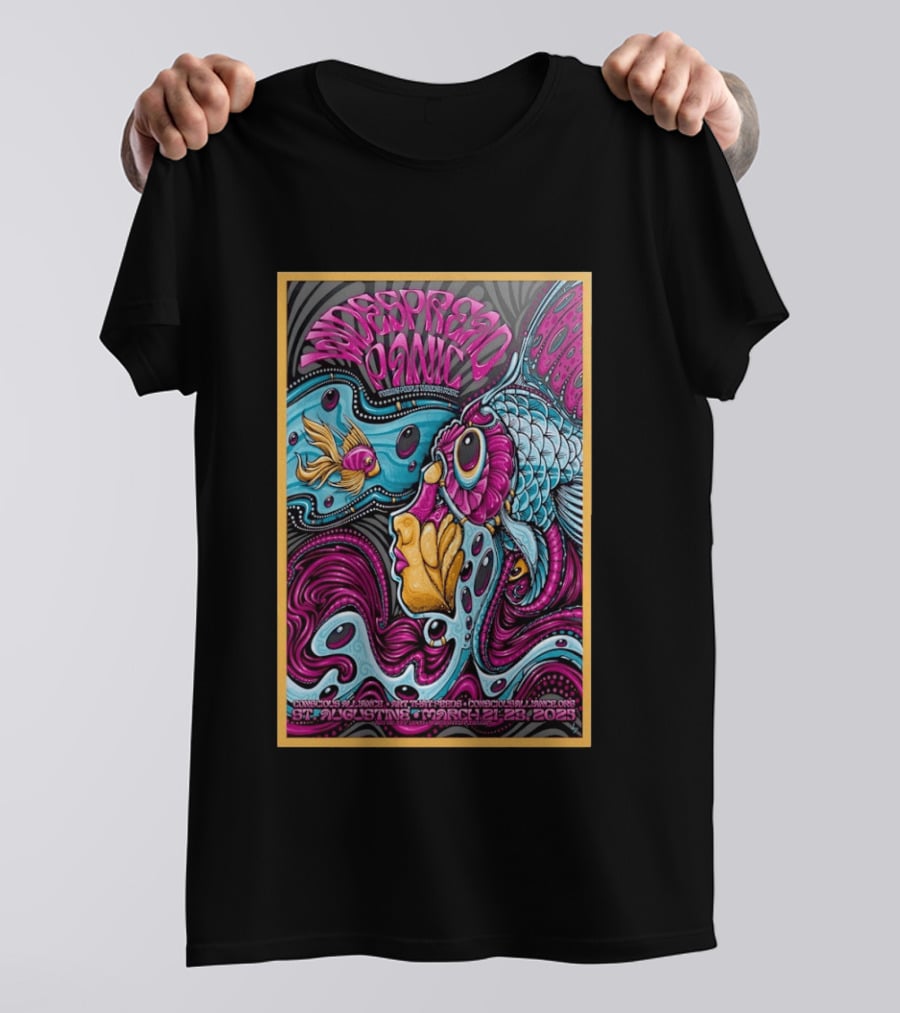 Widespread Panic Conscious Alliance Benefit St Augustine March 21 23 2025 T-Shirt