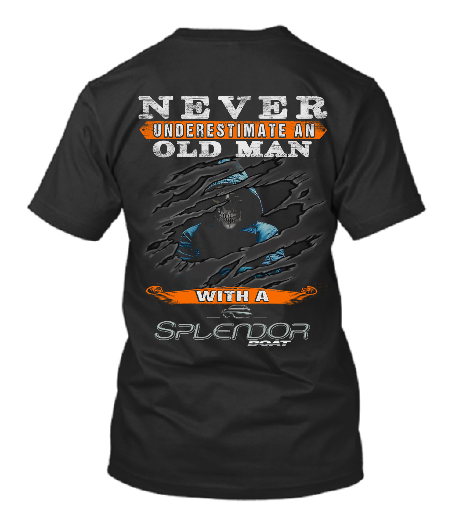 NEVER UNDERESTIMATE AN OLD MAN WITH A SPLENDOR BOAT T-Shirt