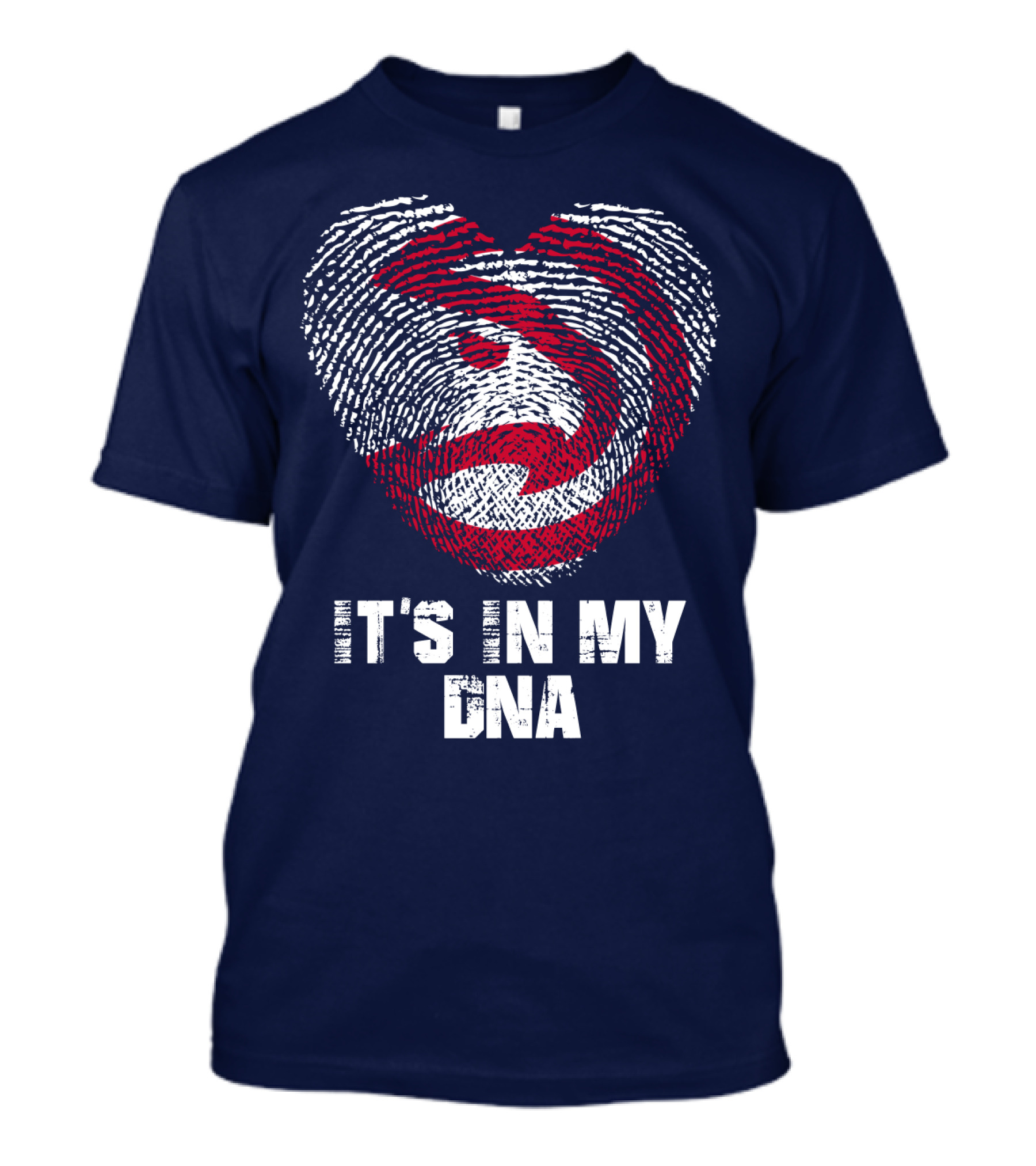 Atlanta Hawks It's In My Dna Fingerprint Heart T-Shirt