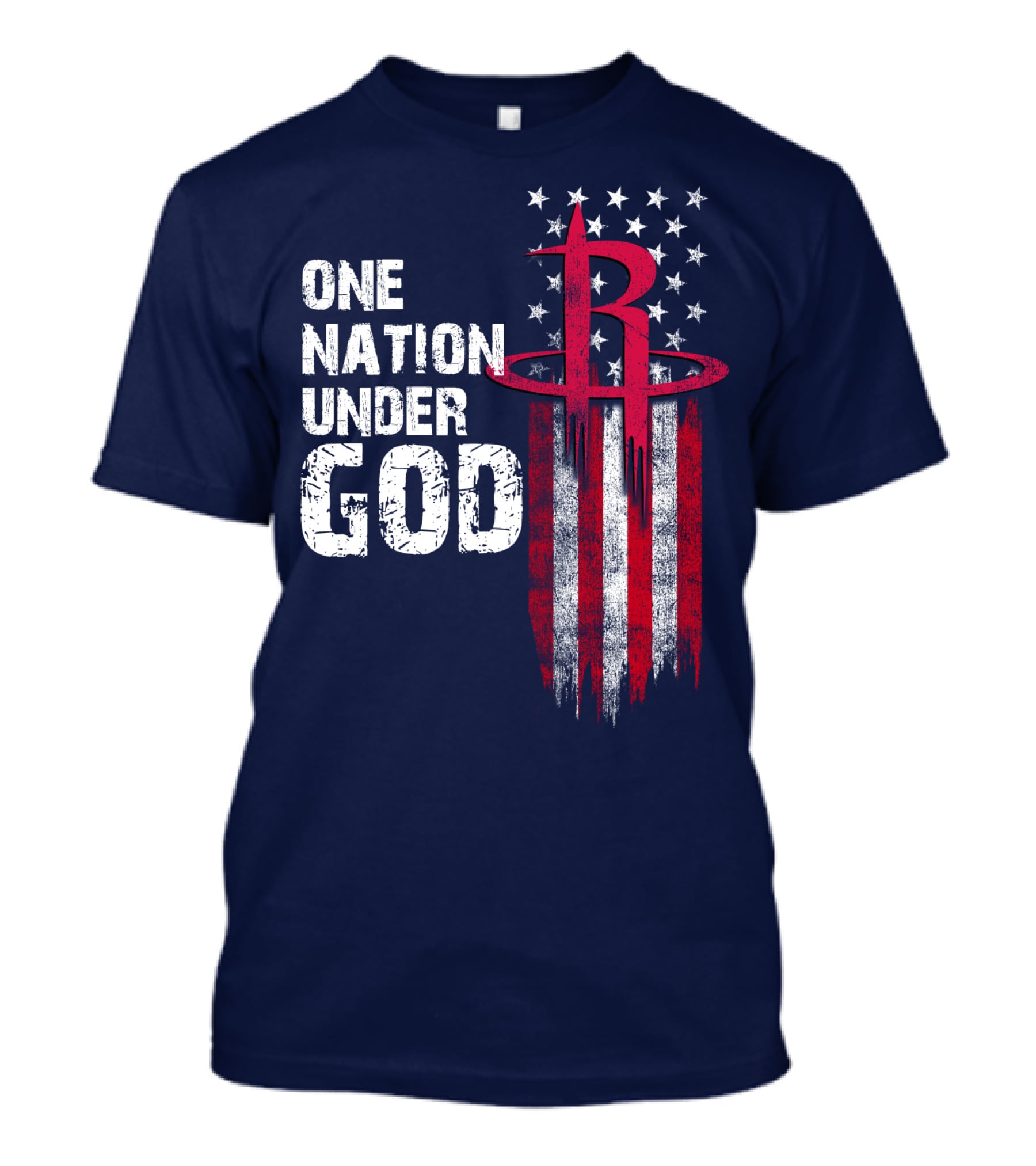 One Nation Under God Houston Rockets T-Shirt