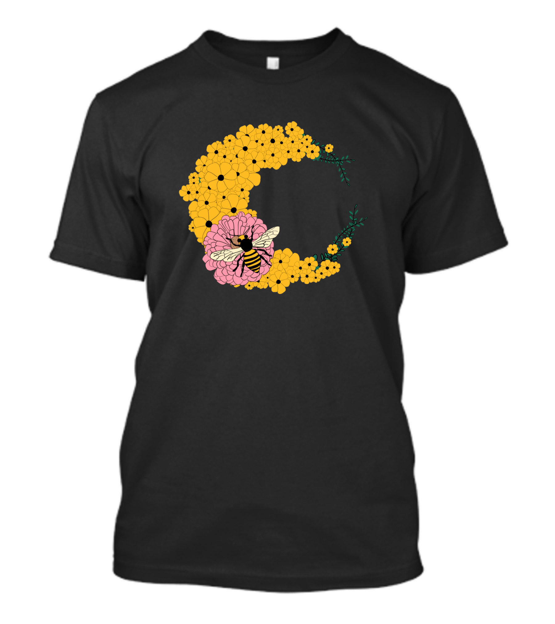 A Bee Has Got To Eat Among Vibrant Blossoms T-Shirt