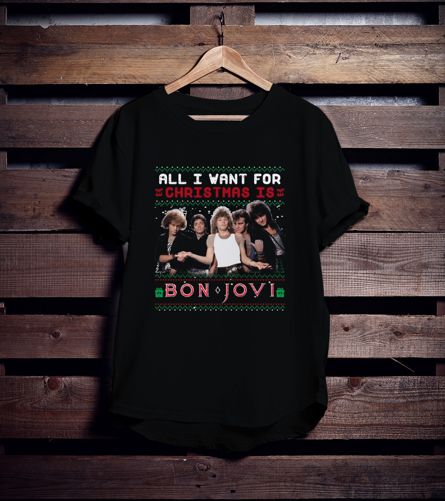 Christmas Is Bon Jovi Style BJV 43 T-Shirt