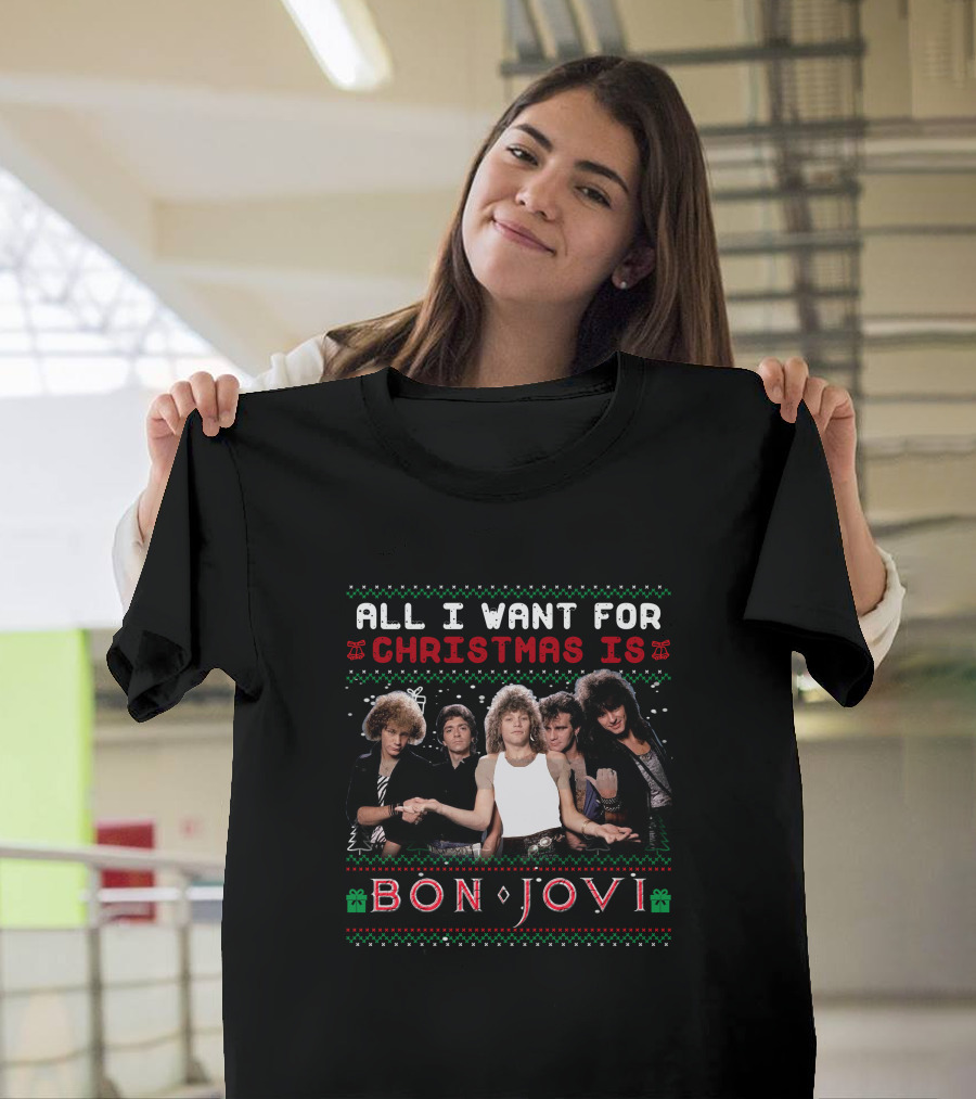 Christmas Is Bon Jovi Style BJV 43 T-Shirt