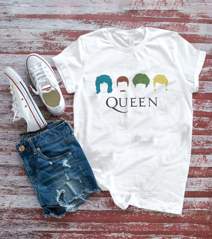 Queen Band Silhouettes With Iconic Hairstyles T-Shirt