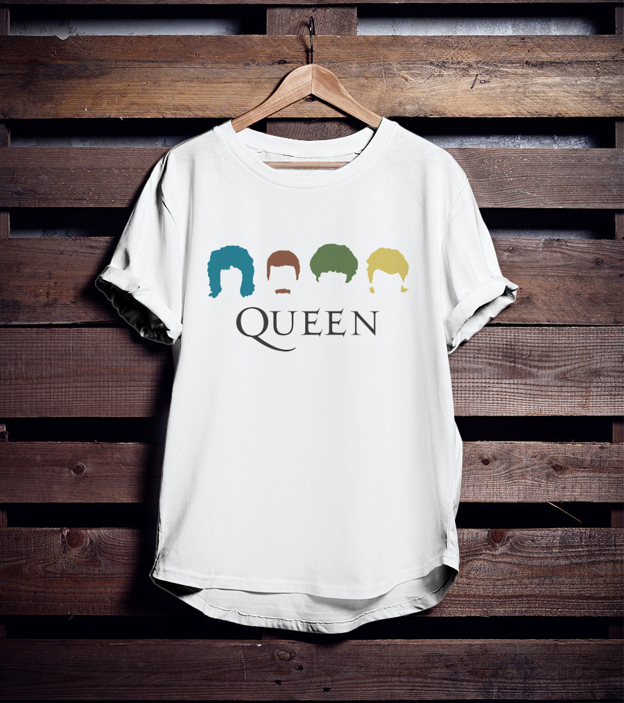 Queen Band Silhouettes With Iconic Hairstyles T-Shirt