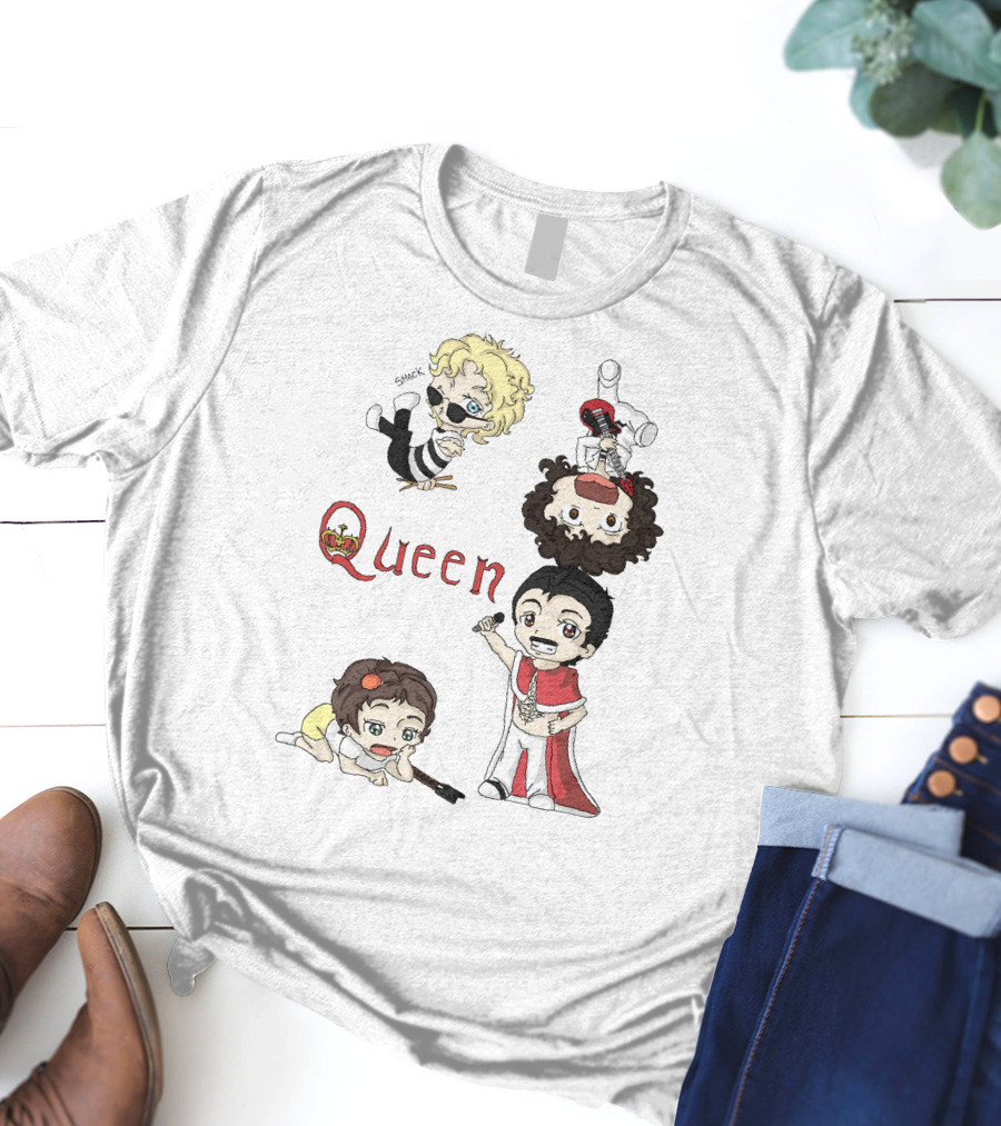 Queen Chibi Band Characters T-Shirt