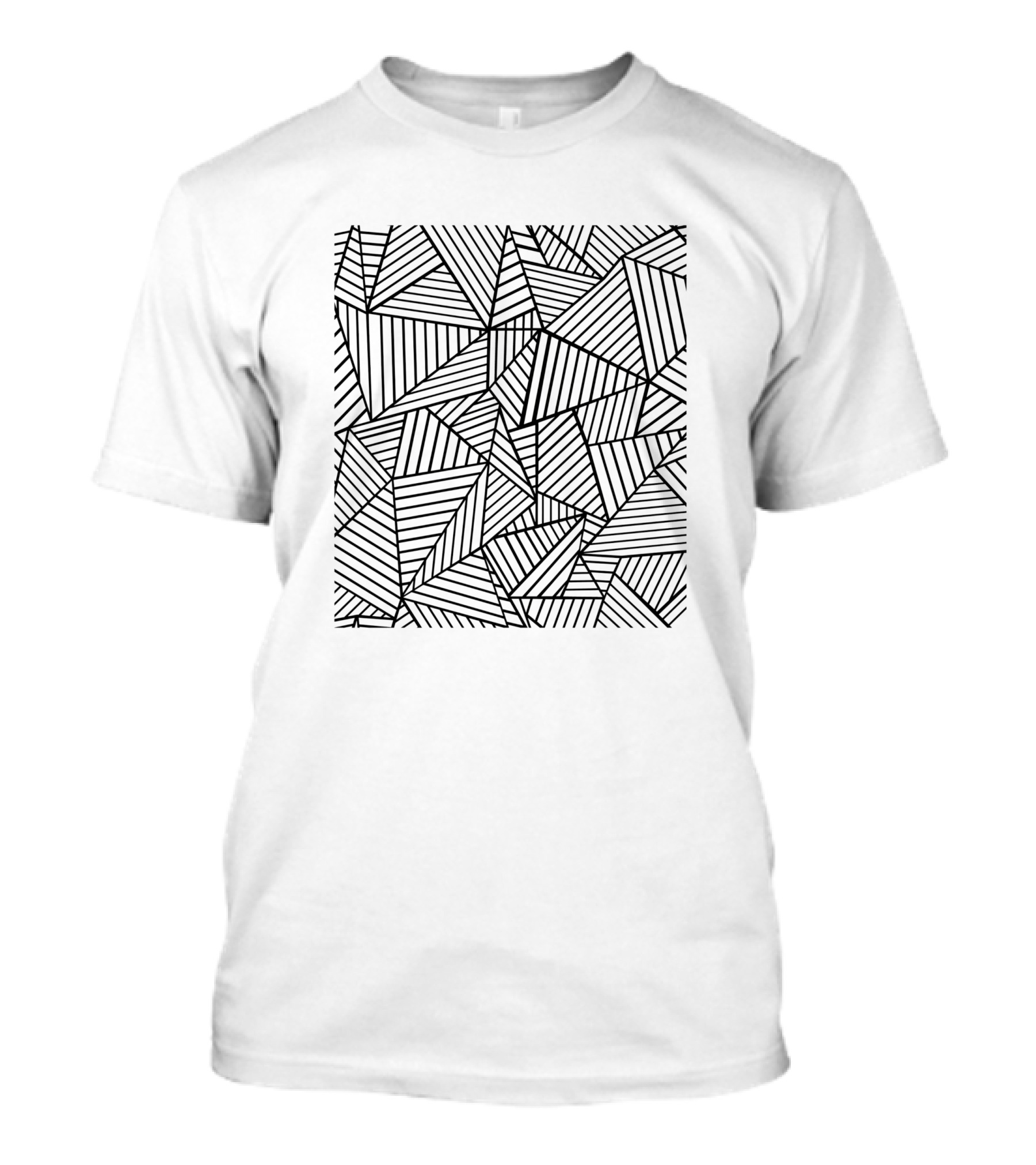 Ab Lines Geometric Pattern Autumn T-Shirt