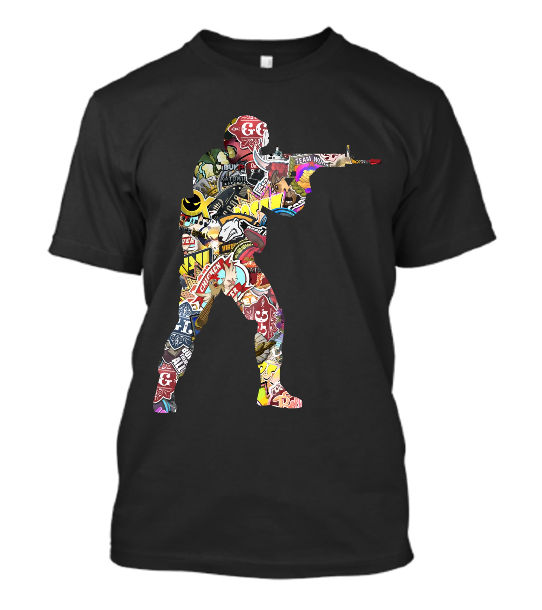 Counter Strike Global Offensive Patchwork T-Shirt