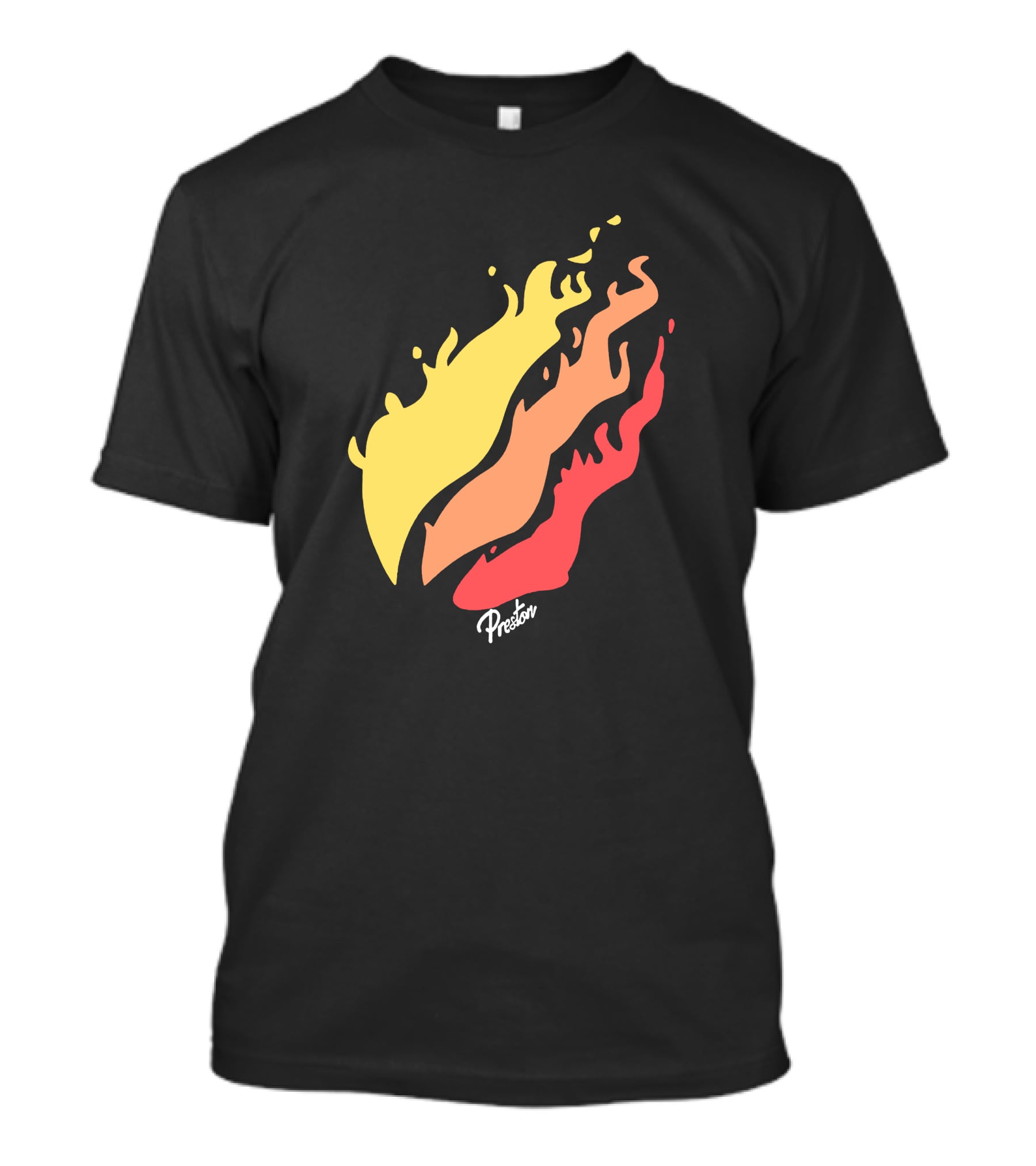 Preston Fire Flame Logo PrestonStyles.com Merch T-Shirt