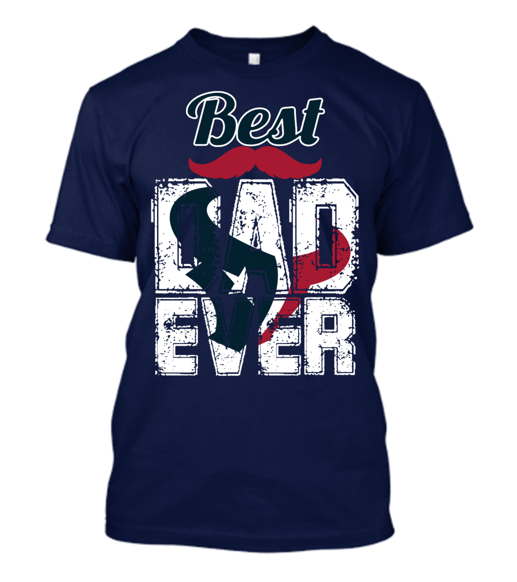 Best Dad Ever Texans T-Shirt