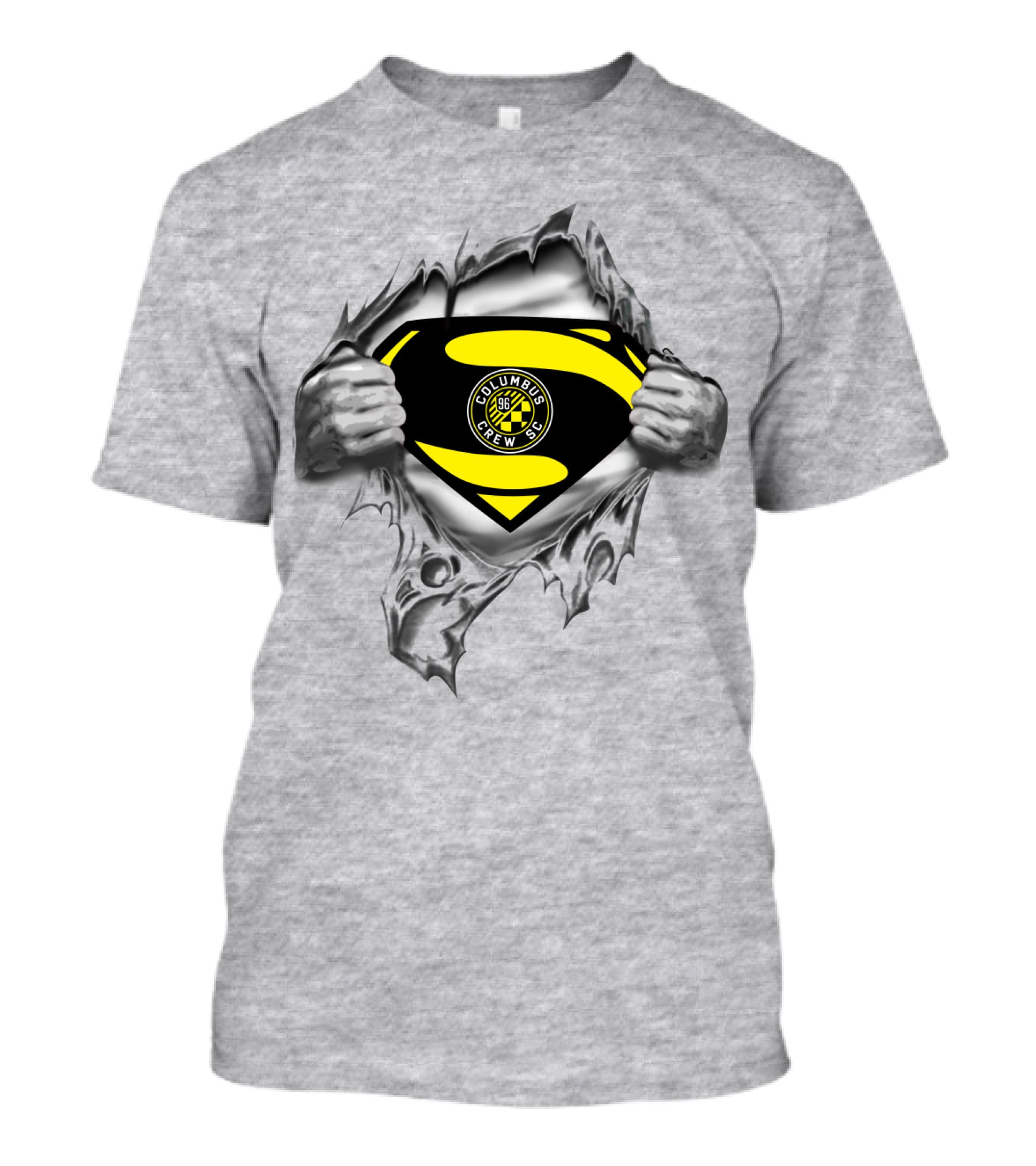 Columbus Crew Sc Superman Emblem Soccer T-Shirt