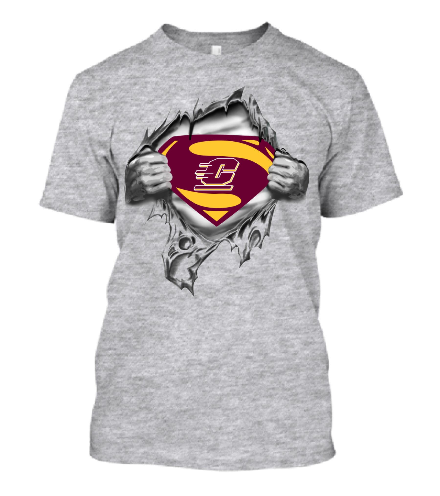 Central Michigan Chippewas Superhero T-Shirt