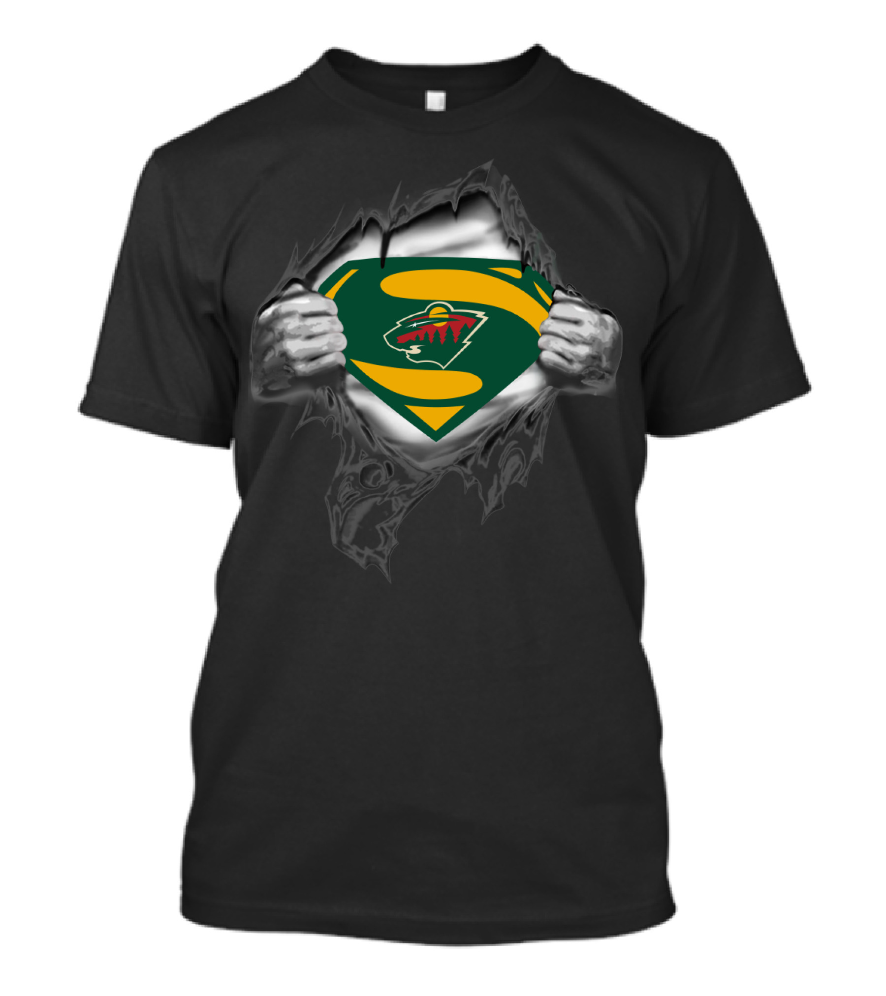 Superman Minnesota Wild Logo 109 T-Shirt