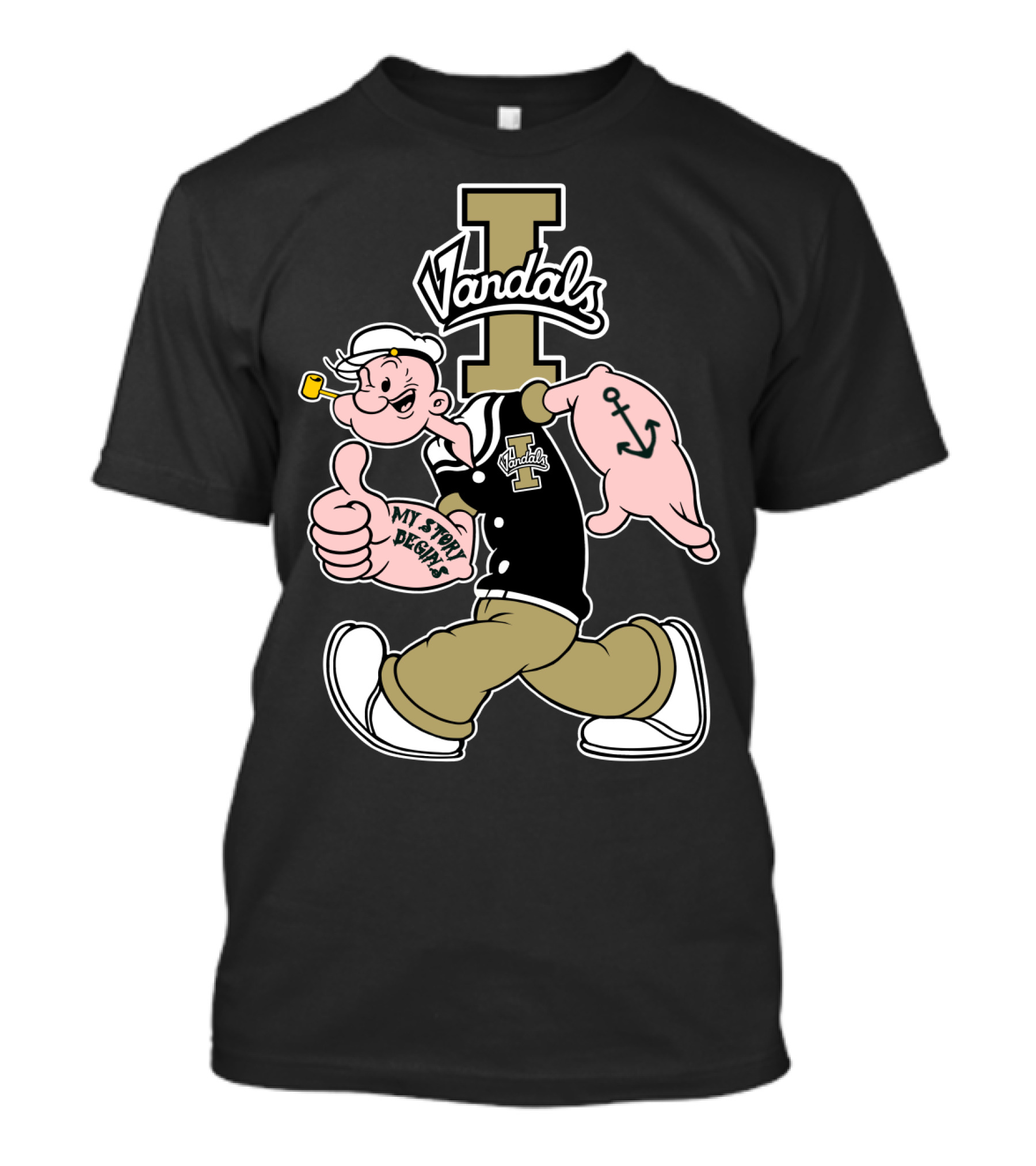 Idaho Vandals Popeye My Story Begins T-Shirt