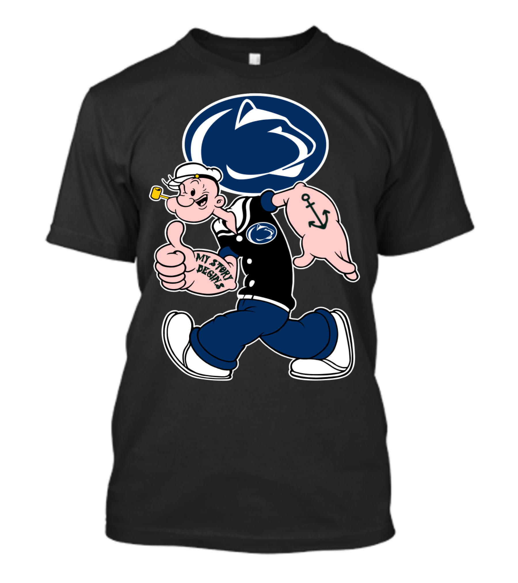 Penn State Nittany Lions Popeye My Story Begins T-Shirt