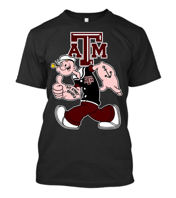 Texas A&M Aggies Popeye My Story Designs T-Shirt