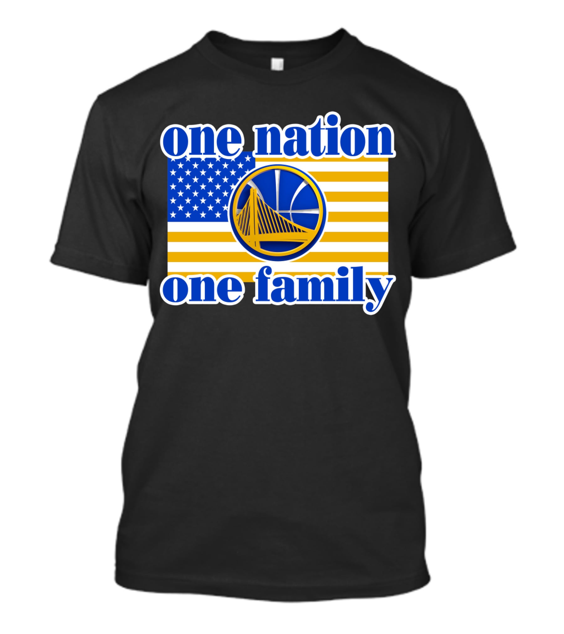 Golden State Warriors One Nation One Family T-Shirt