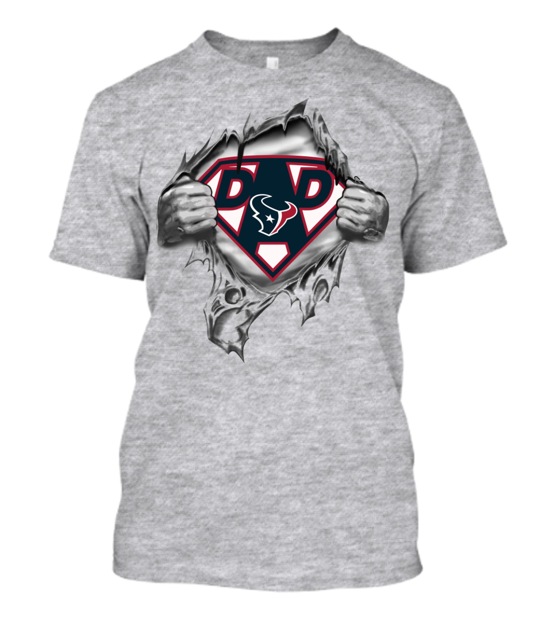 Houston Texans Dad Superhero T-Shirt