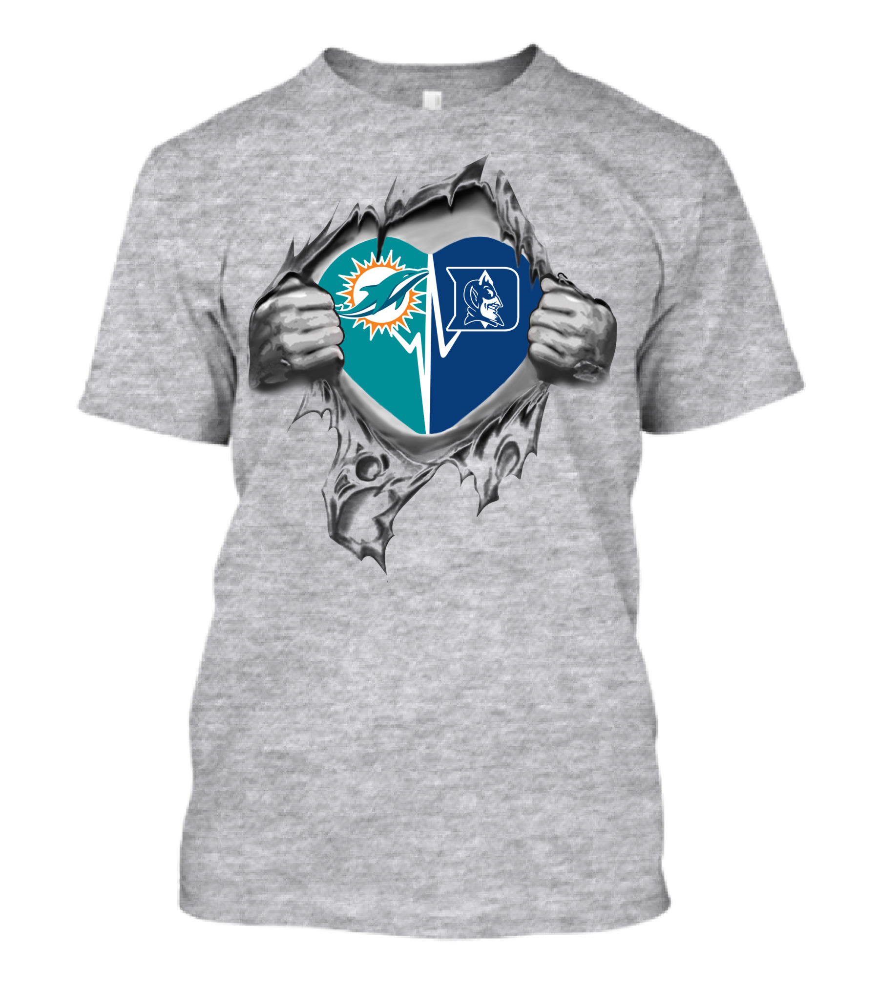 Dolphins Duke Heart Loyalty Fusion T-Shirt