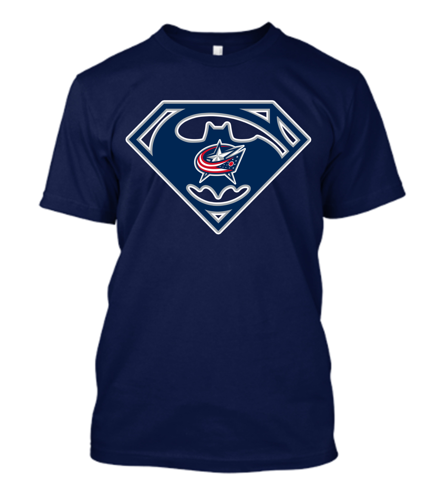 Columbus Blue Jackets Bat Superman T-Shirt