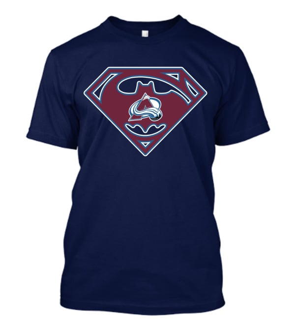 Batman Superman Colorado Avalanche Logo 152 T-Shirt