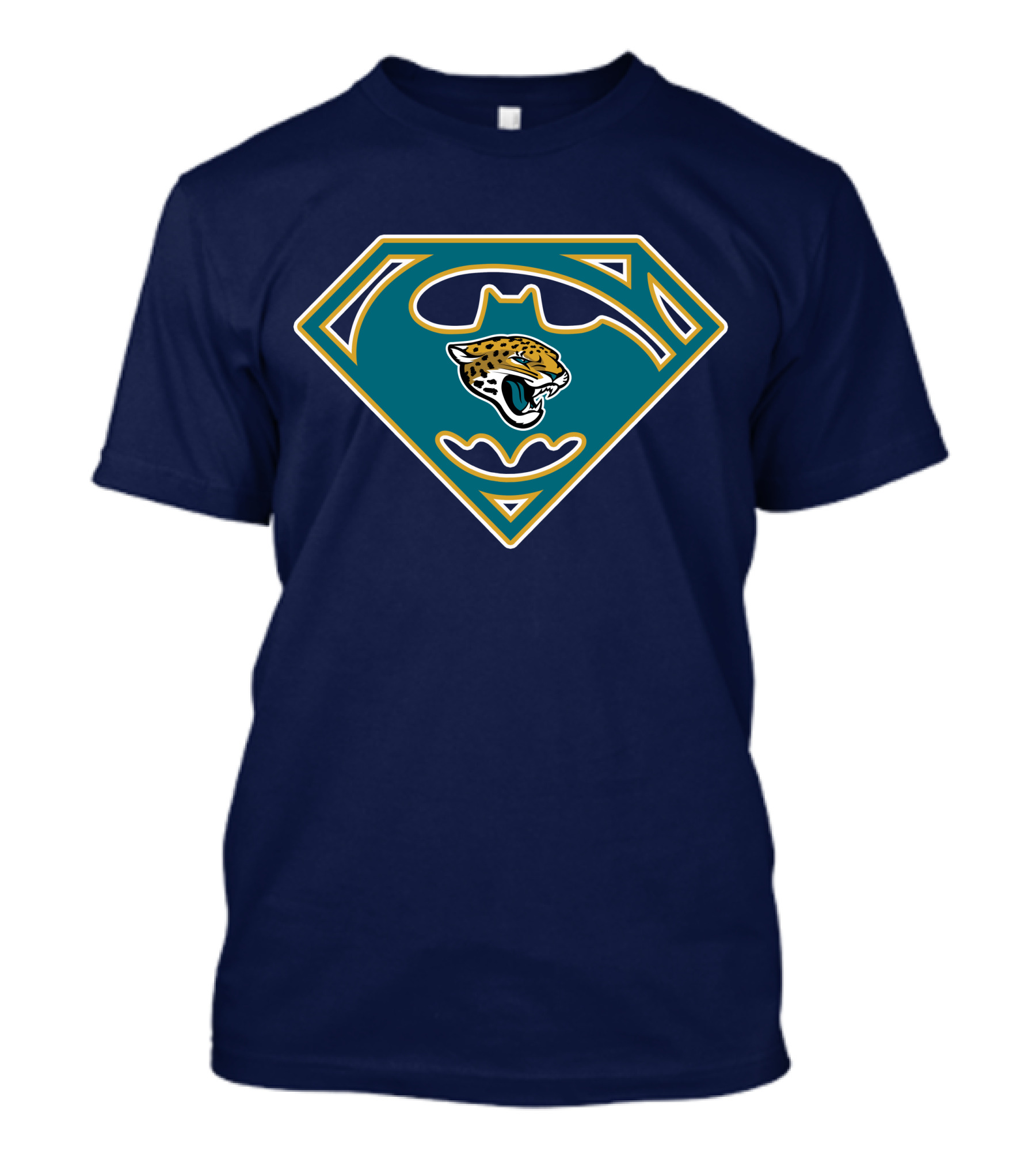 Jacksonville Jaguars Superman Batman Logo Fusion T-Shirt