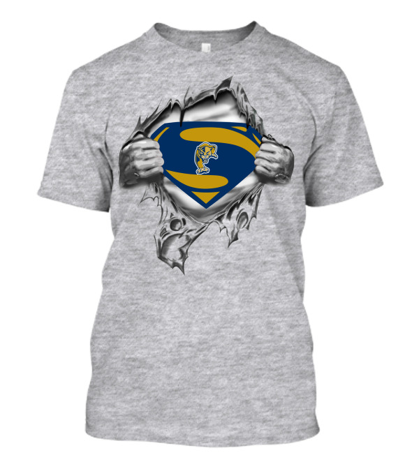 Florida Intl Golden Panthers Superman Symbol Logo Fusion T-Shirt
