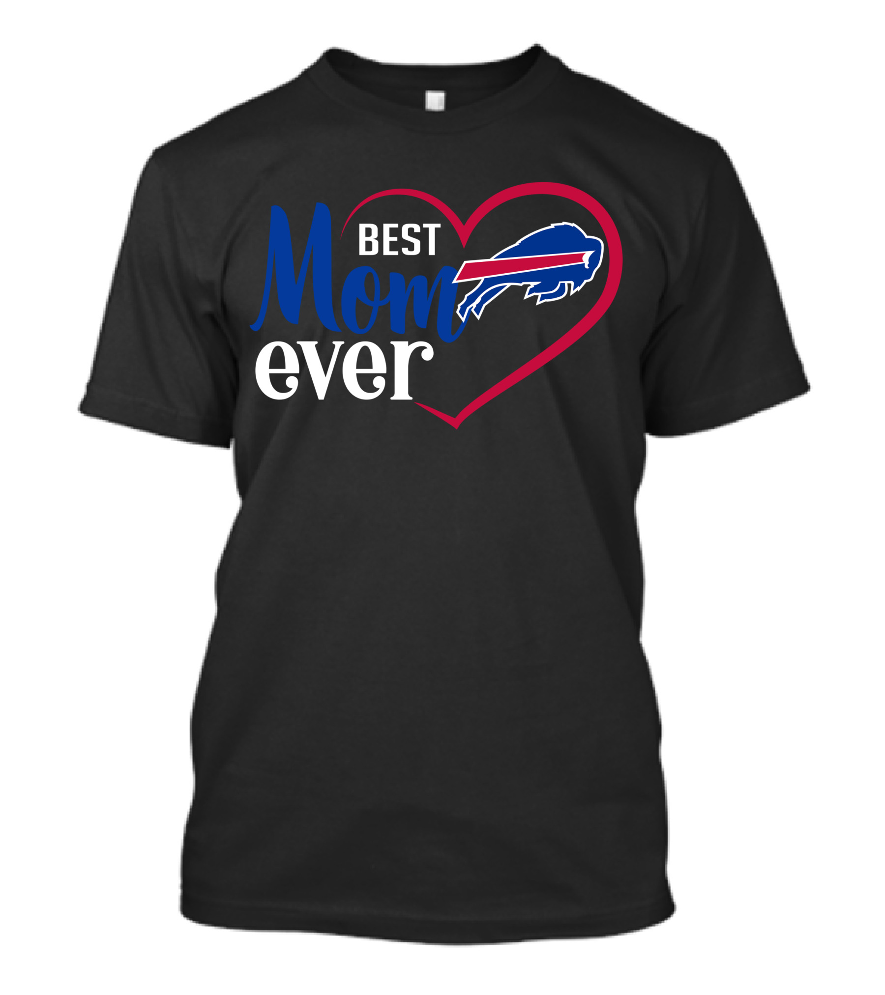 Buffalo Bills Best Mom Ever Heart T-Shirt