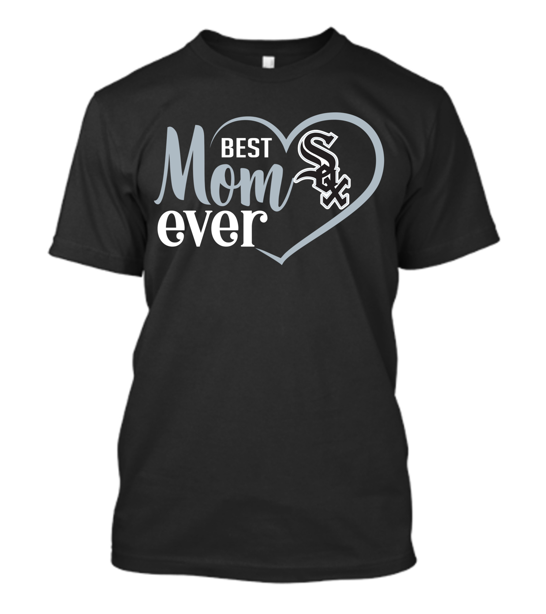 Best Mom Ever Chicago White Sox Heart T-Shirt