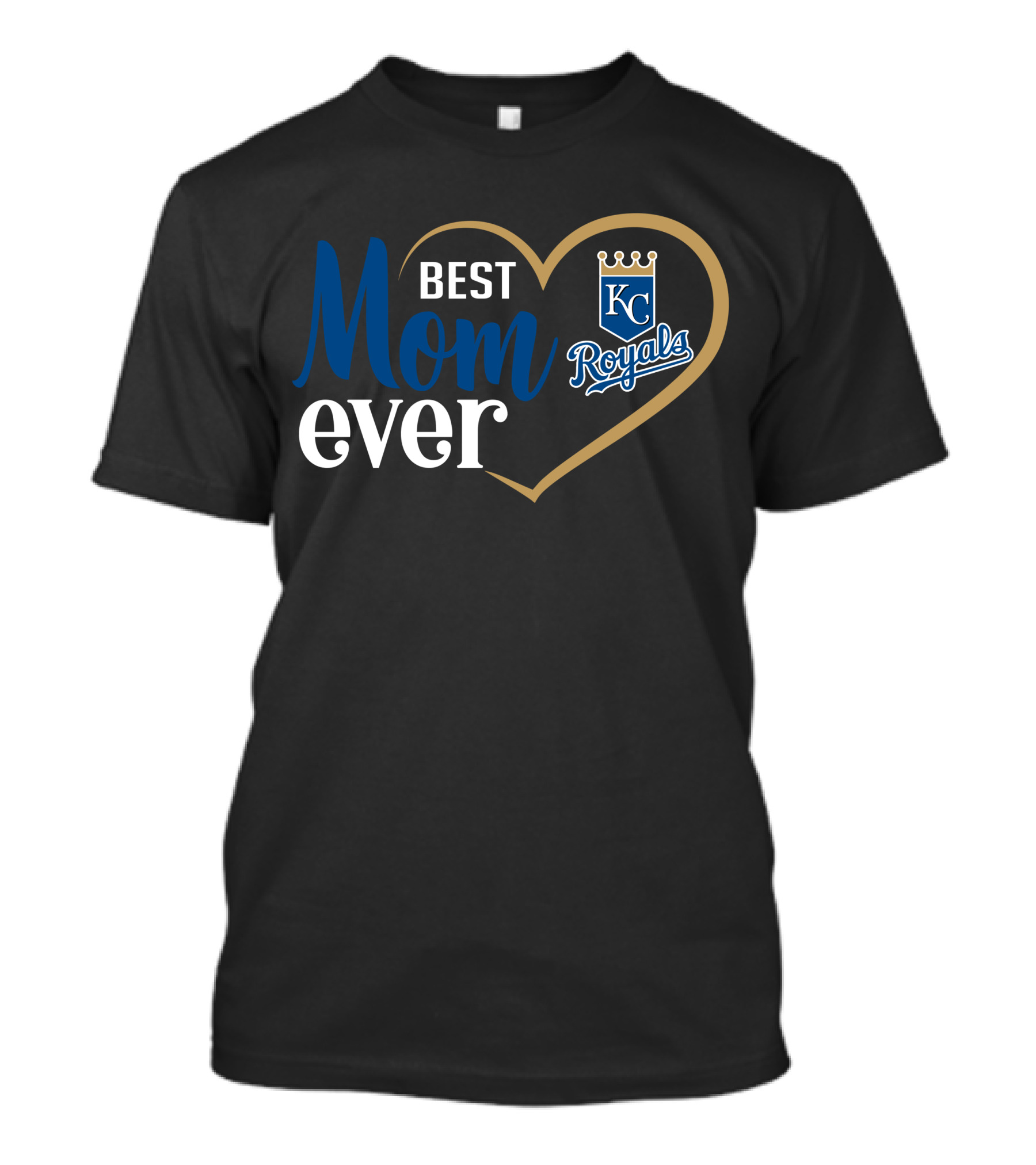 Kansas City Royals Best Mom Ever Heart T-Shirt