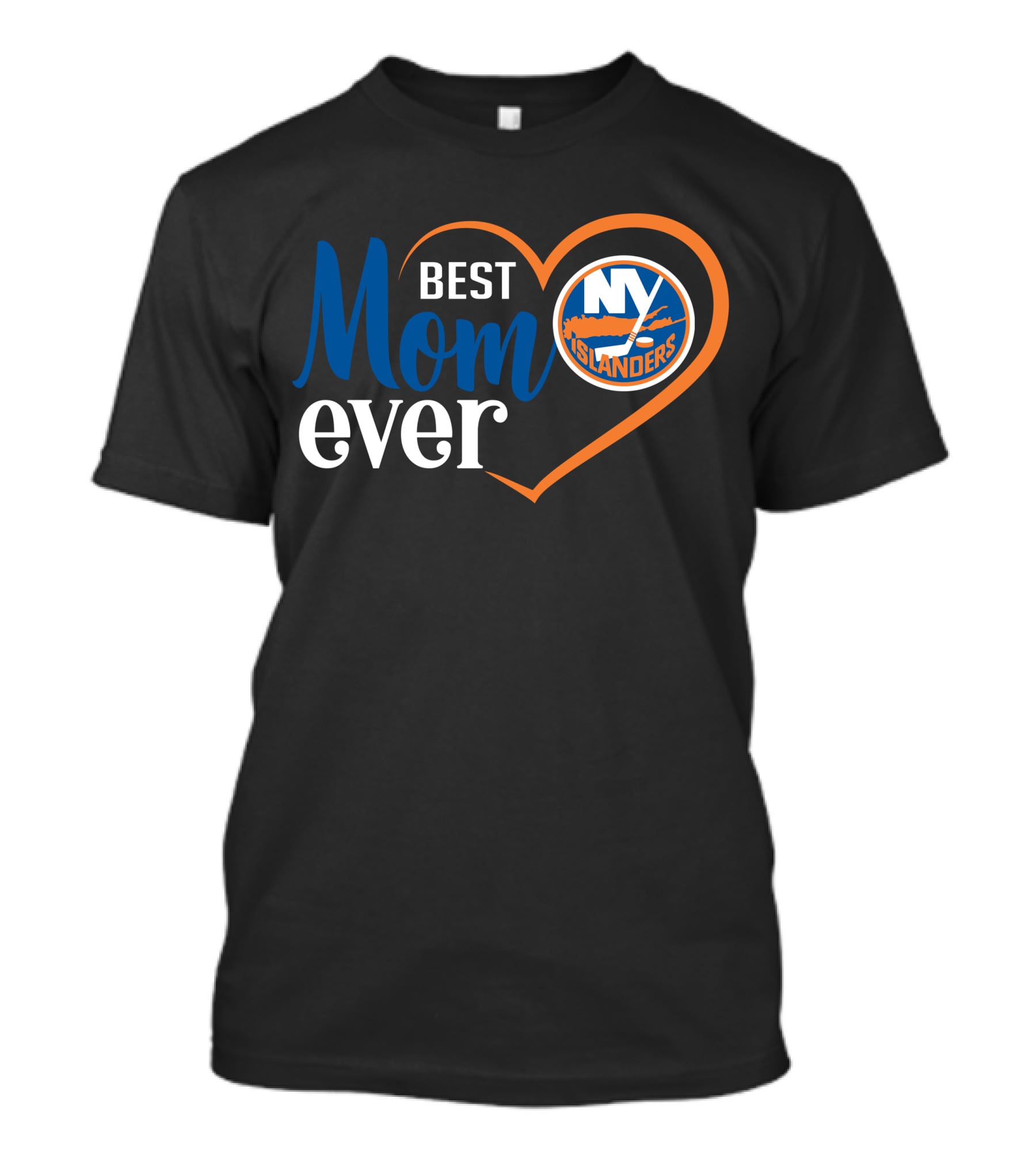 New York Islanders Best Mom Ever Heart T-Shirt