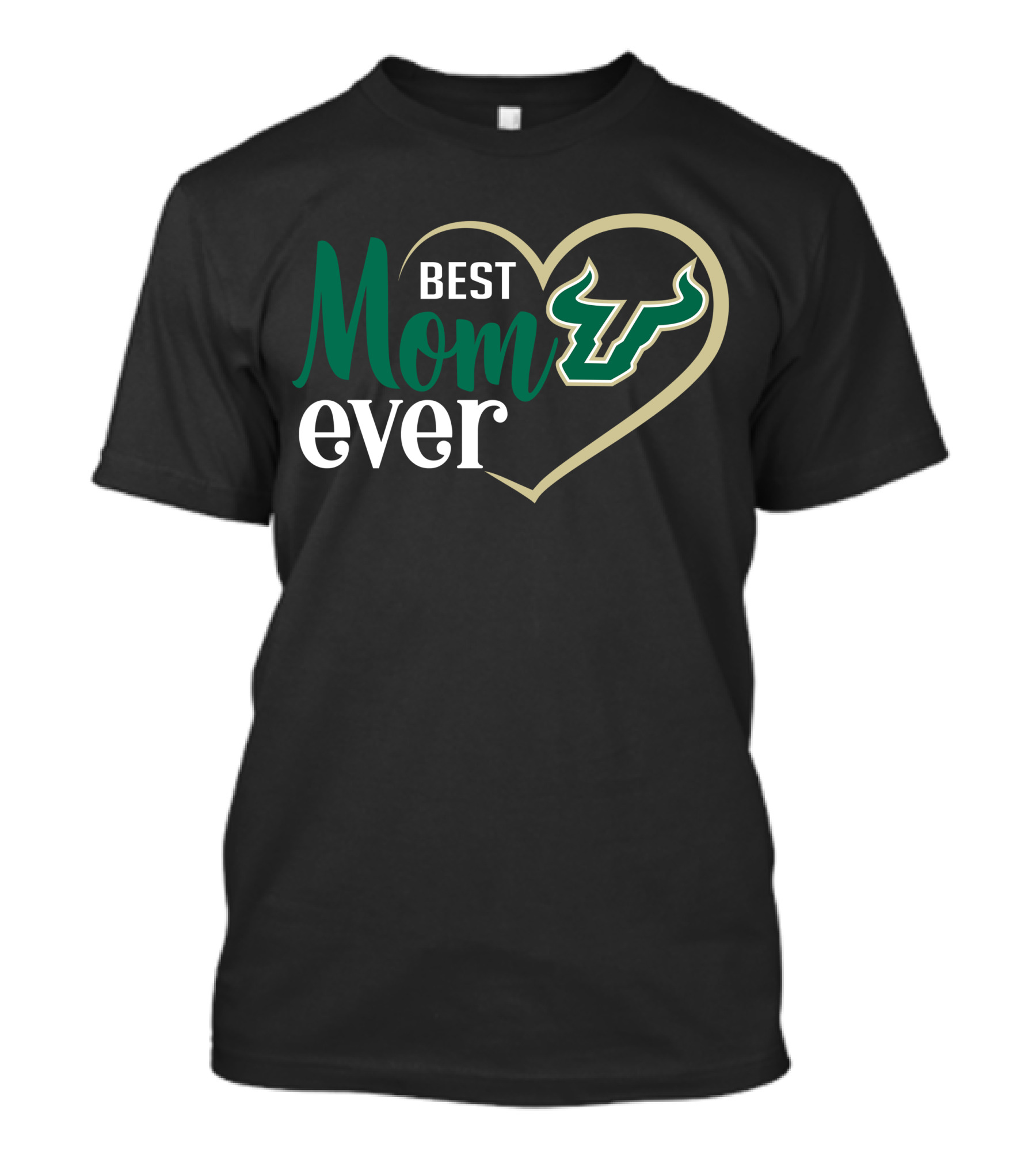 Best Mom Ever South Florida Bulls Heart T-Shirt