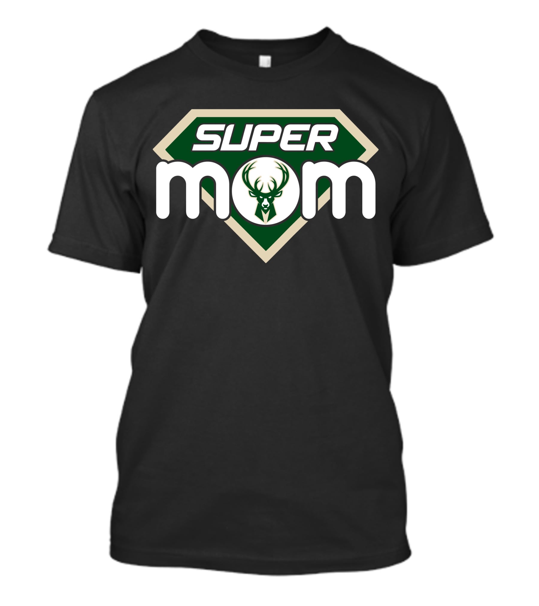 Super Mom Milwaukee Bucks Logo '82 Style T-Shirt
