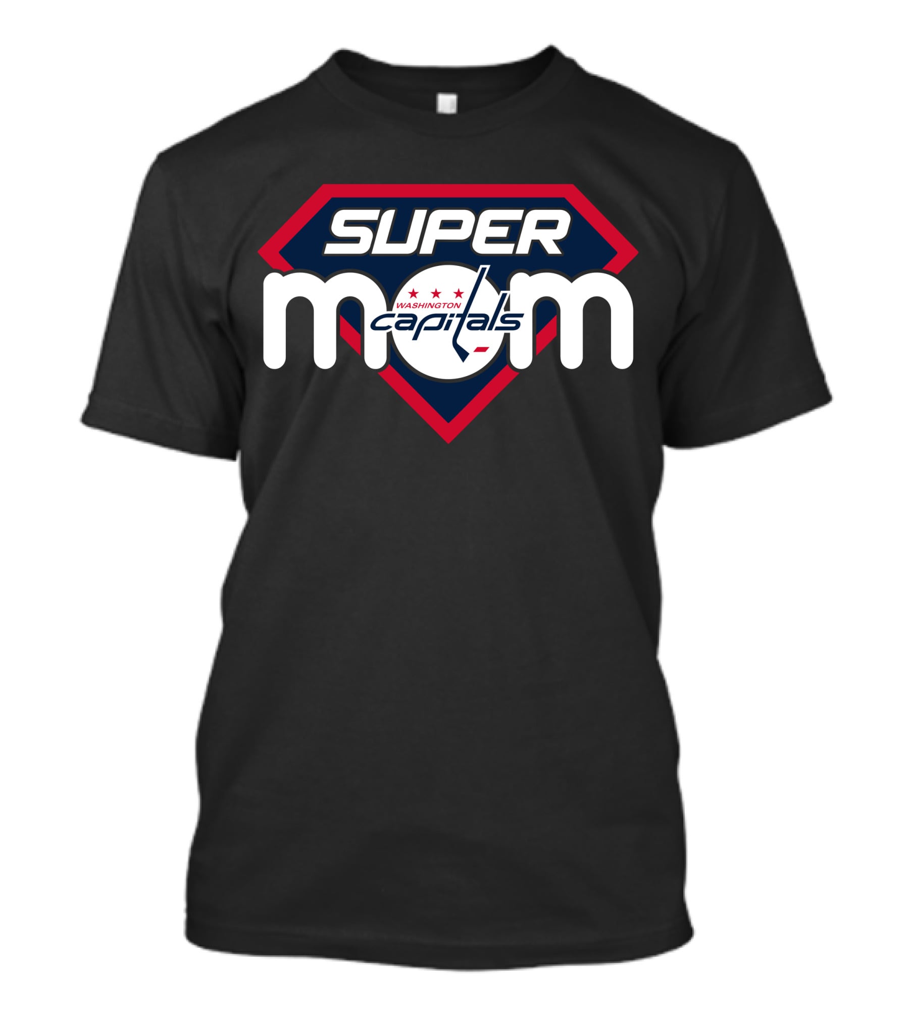 Super Mom Washington Capitals Logo Hockey Fan Merchandise T-Shirt