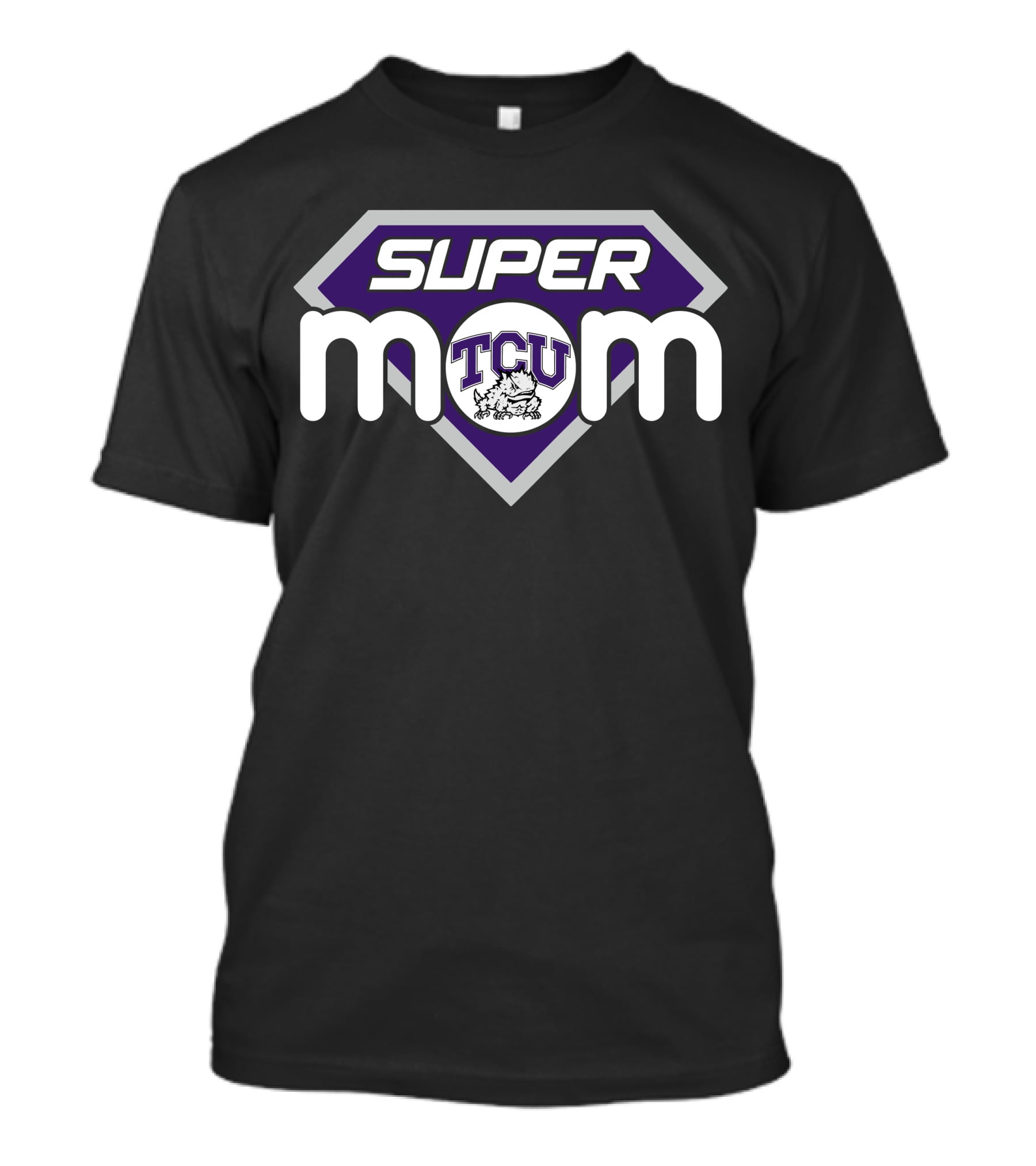 Super Mom Tcu Horned Frogs Logo T-Shirt