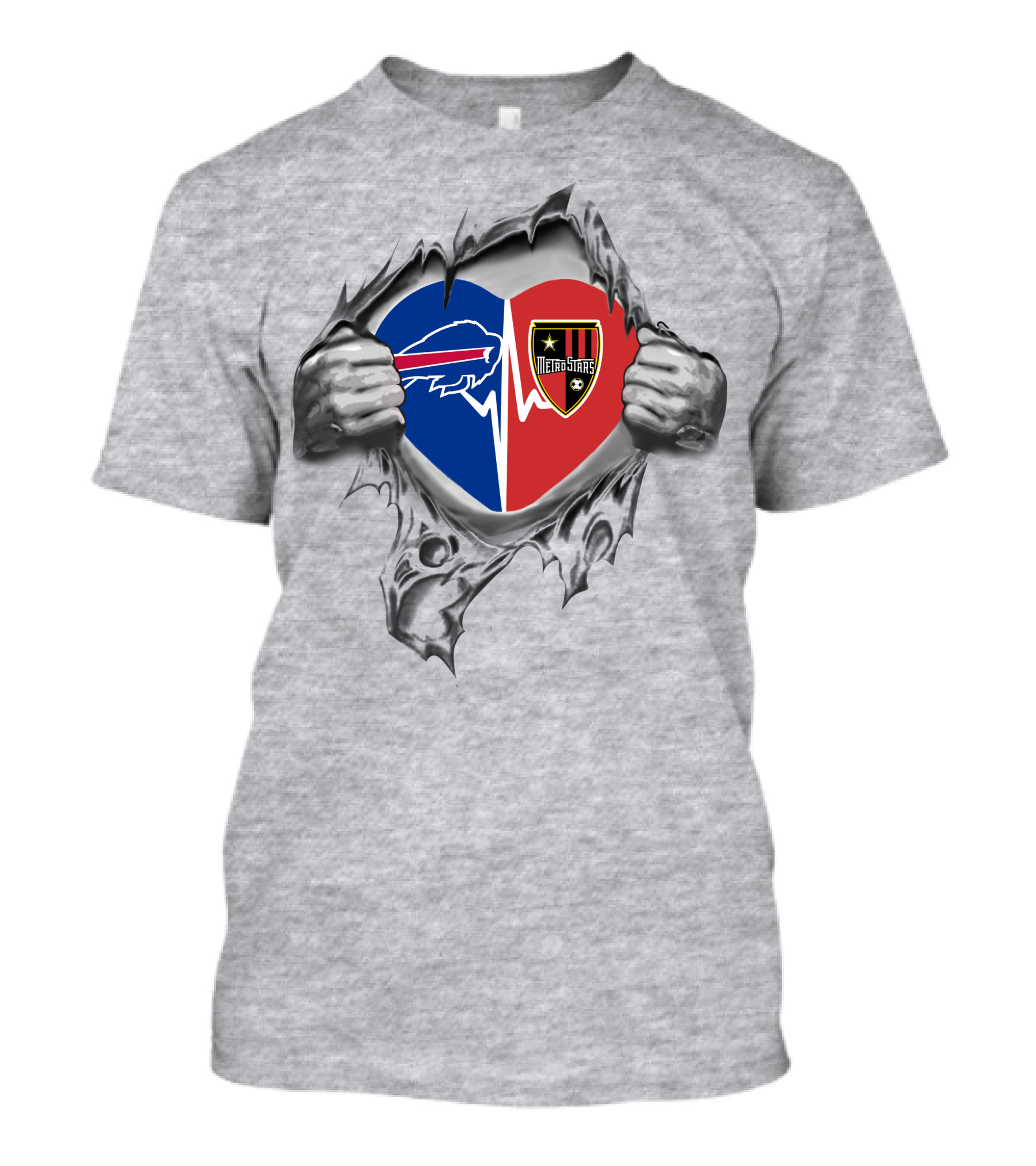 Buffalo Bills Metrostars Heart Design 73 Bills It's In My Heart T-Shirt
