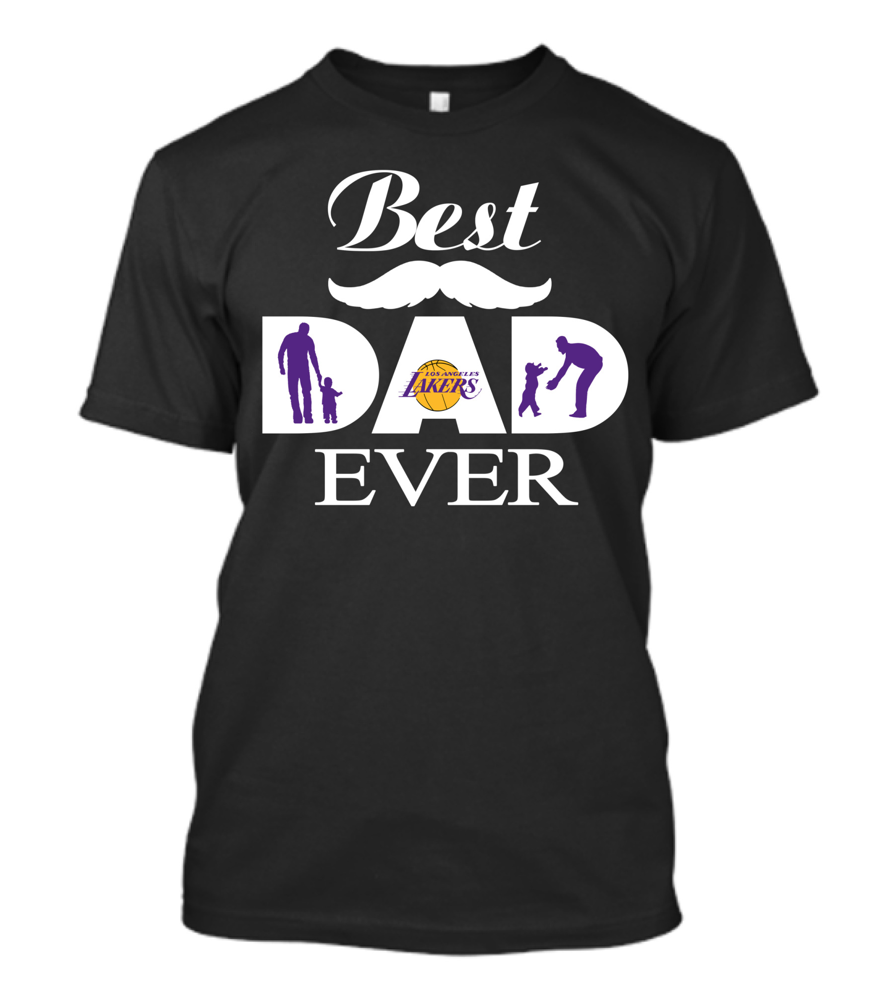 Best Dad Ever 194 Los Angeles Lakers T-Shirt