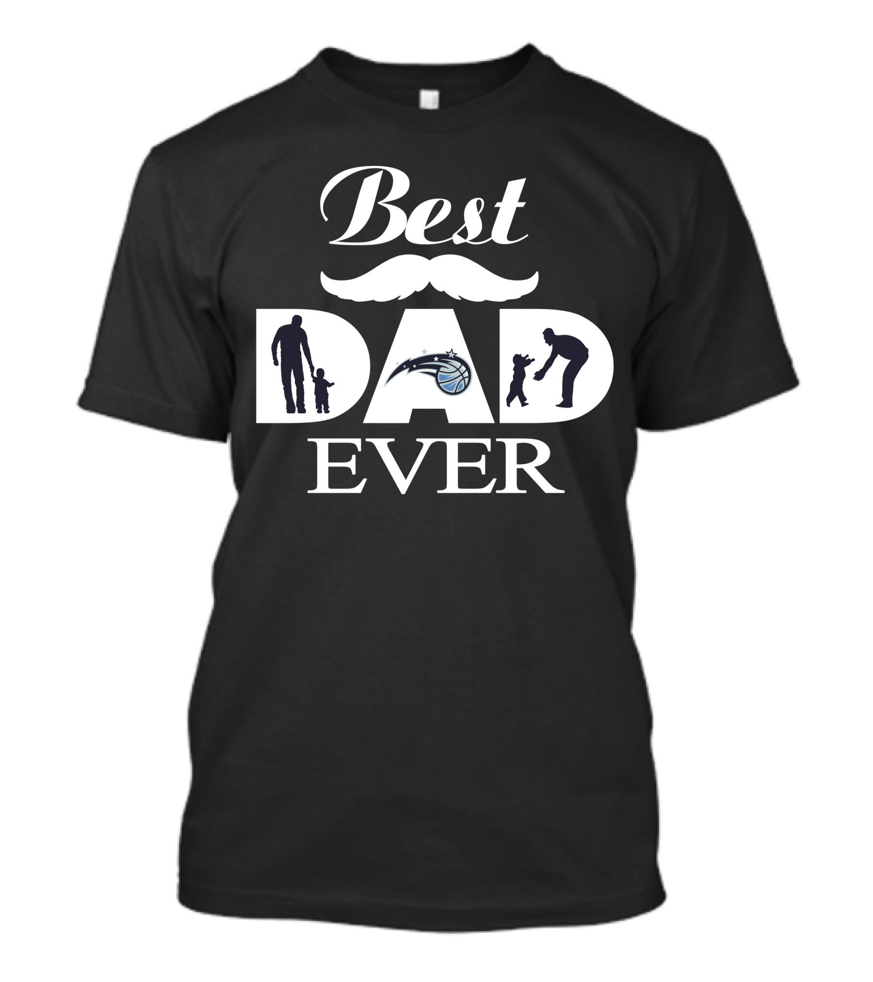 Best Dad Ever Orlando Magic Basketball Father's Day T-Shirt