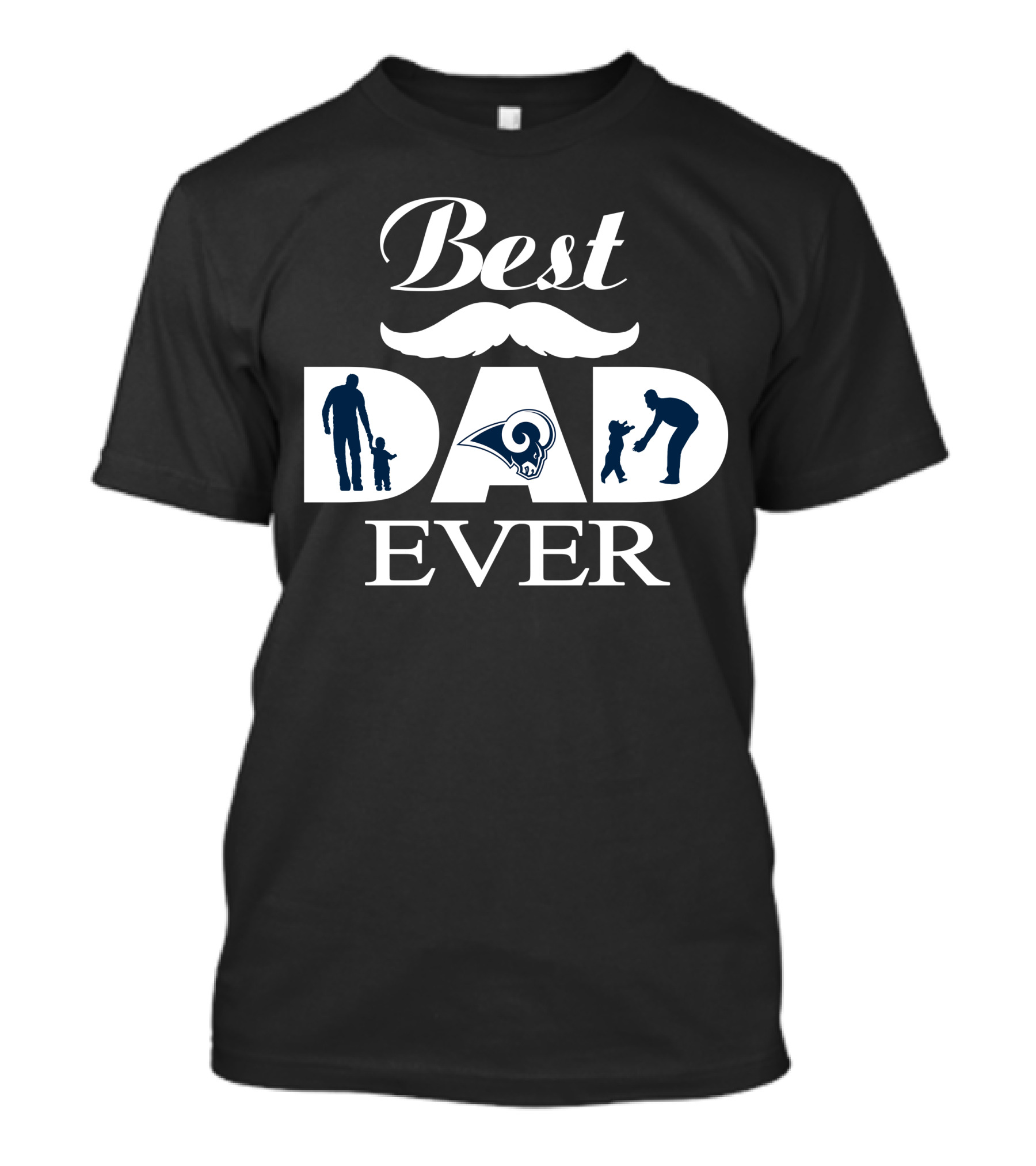 Best Dad Ever Los Angeles Rams Fan 253 T-Shirt