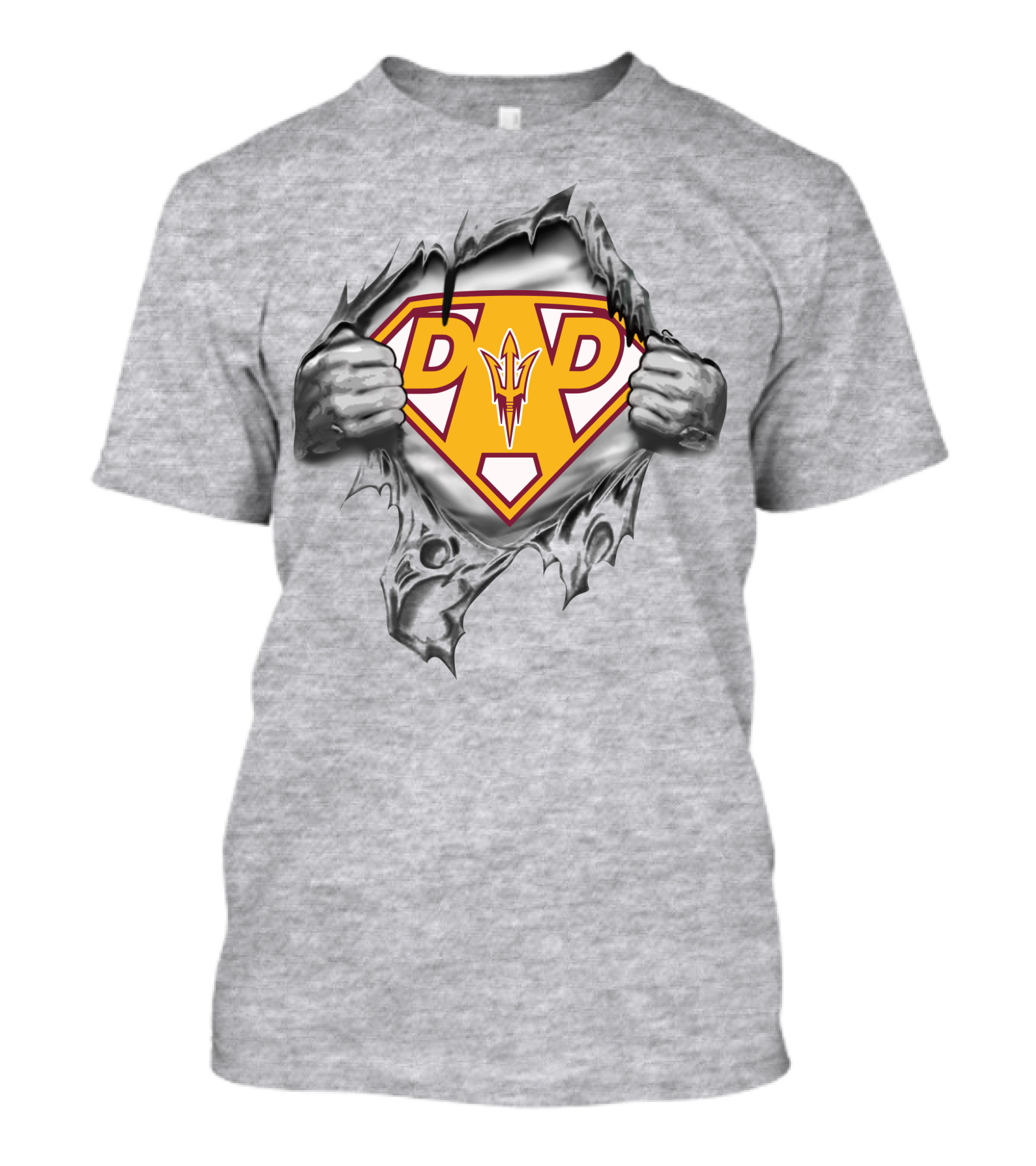 Arizona State Sun Devils Dad Superhero T-Shirt