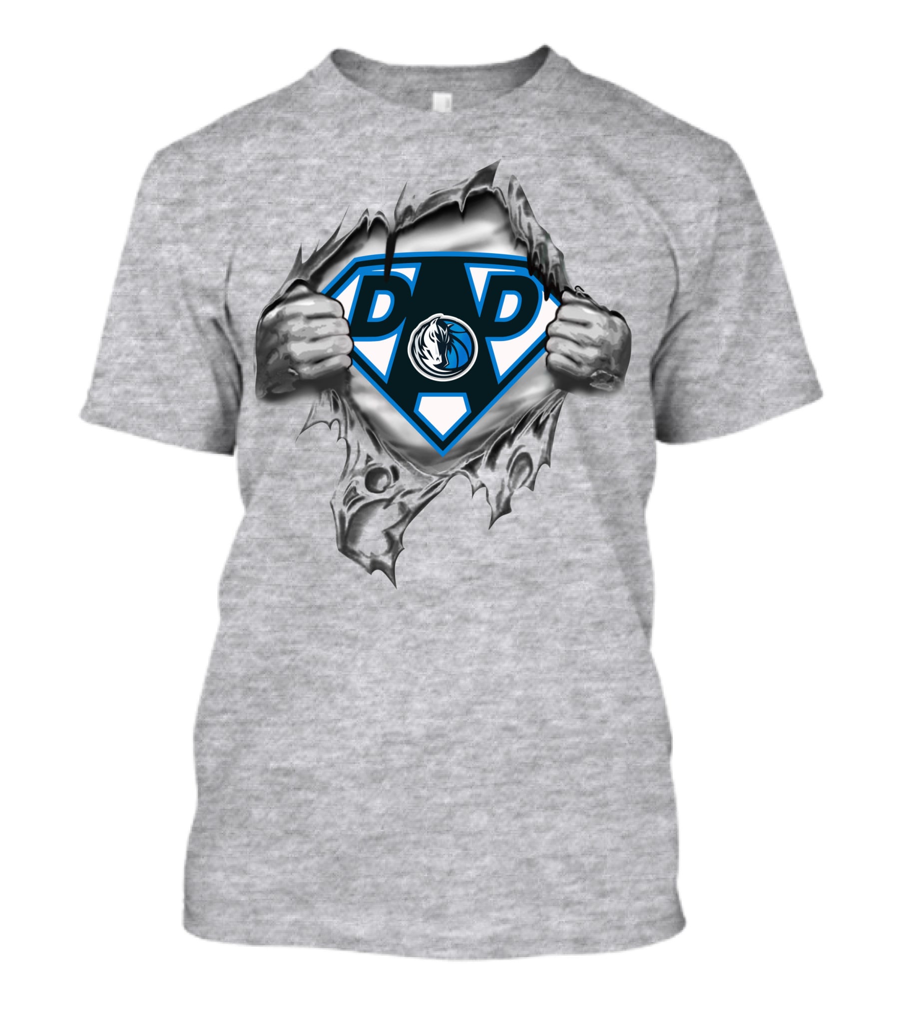 Dallas Mavericks Super Dad Hero T-Shirt