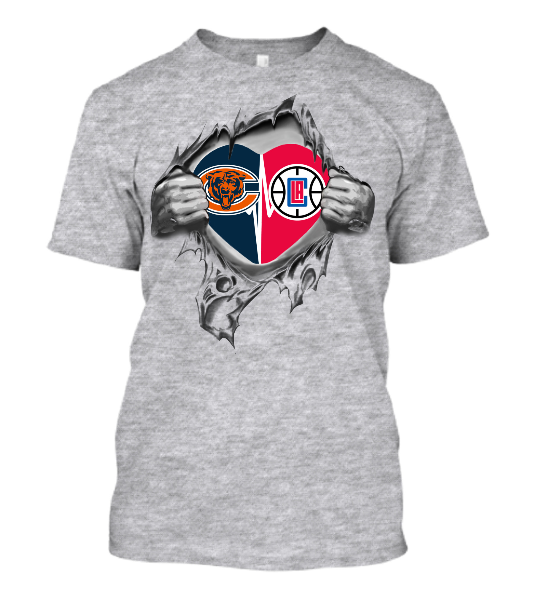Bears La Clippers Heart Logo In My Heart T-Shirt