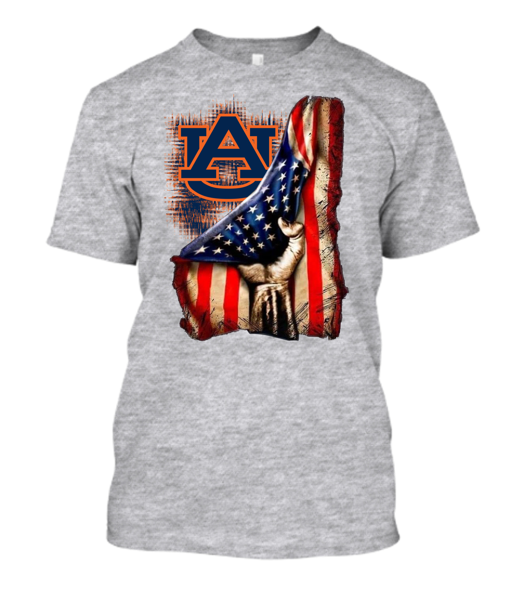 Auburn Tigers American Flag Patriotic T-Shirt