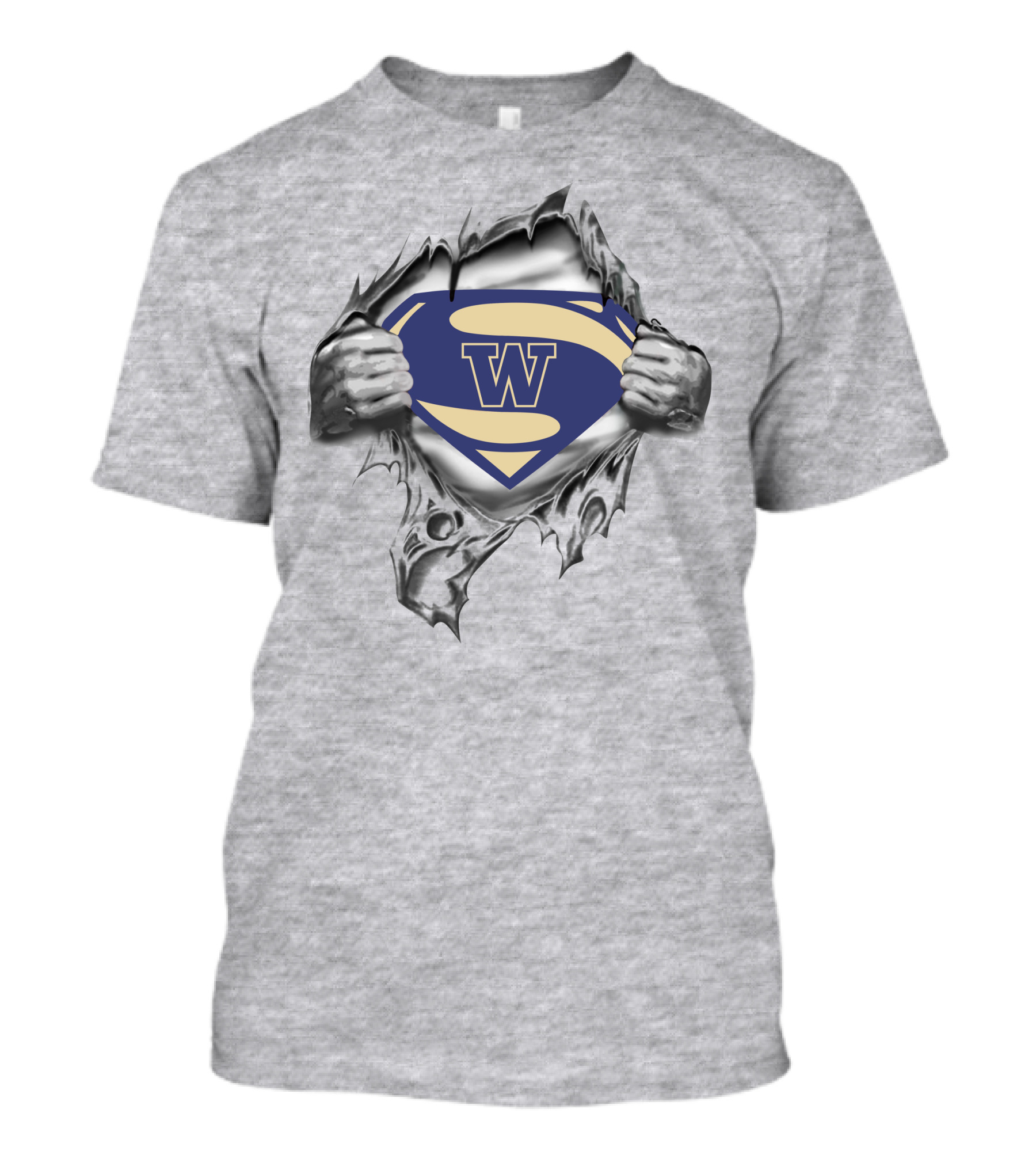 381 Washington Huskies Superman Logo Fan T-Shirt