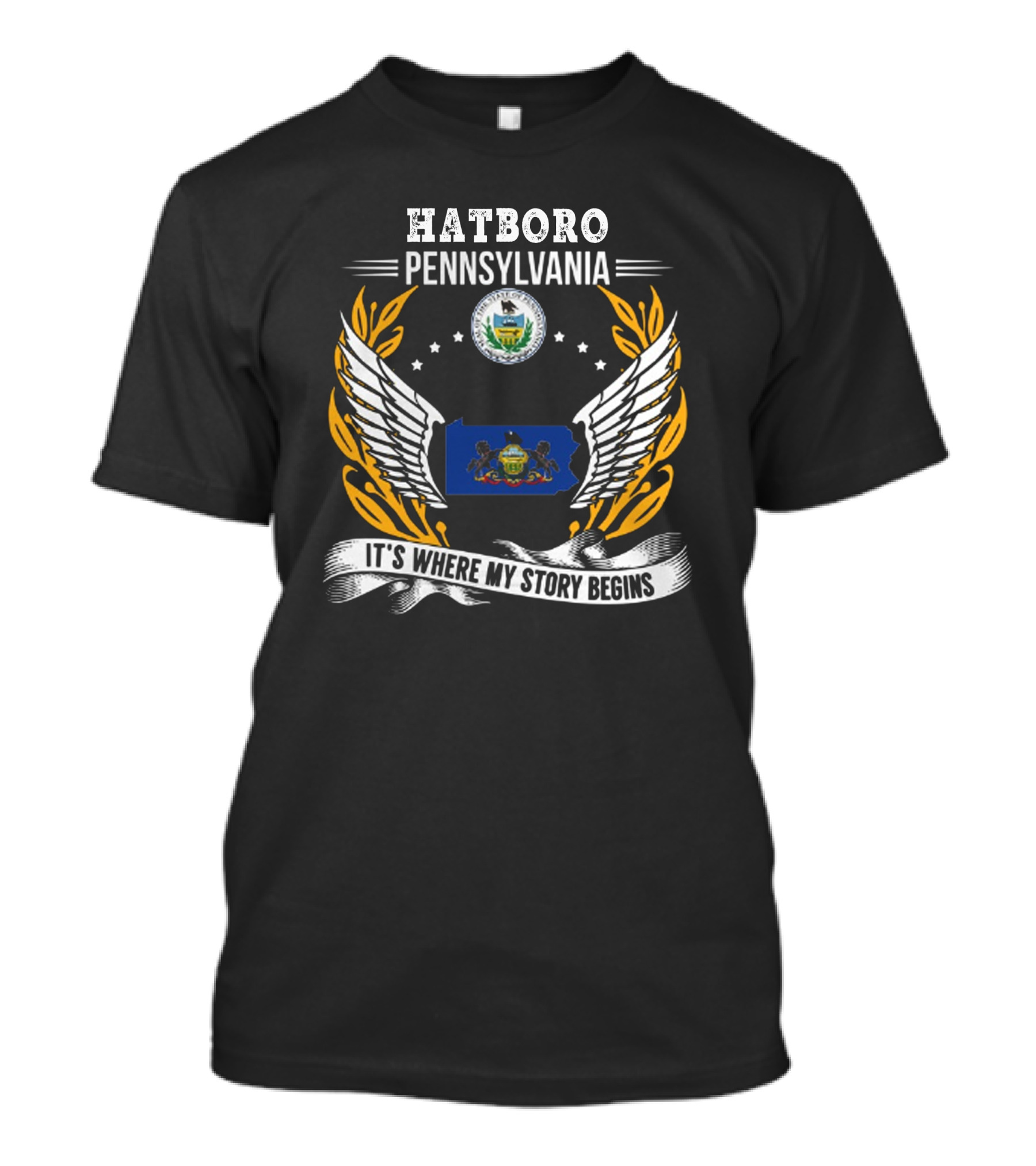 Hatboro Pennsylvania It's Where My Story Begins T-Shirt