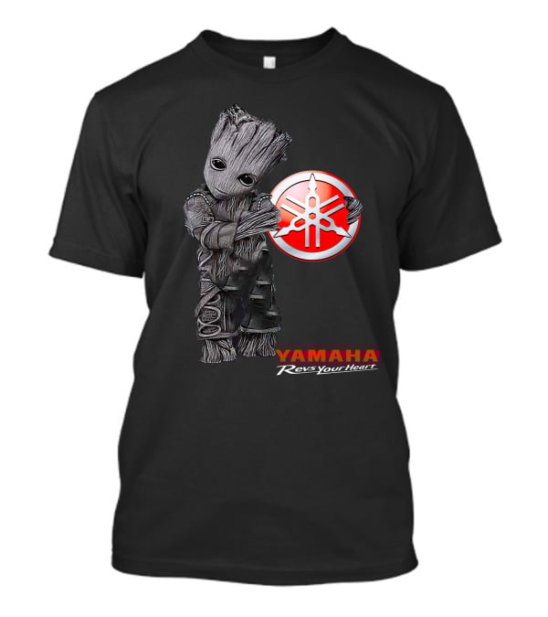 Yamaha Revs Your Heart Groot Holding T-Shirt