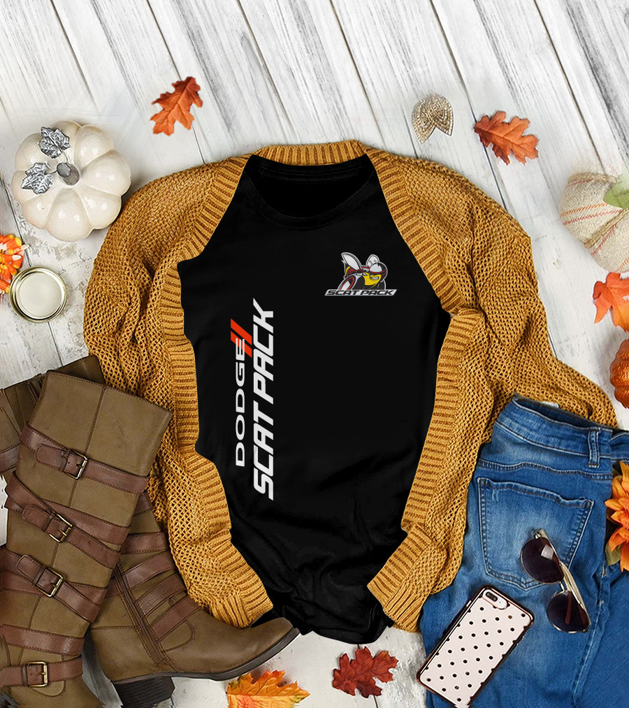Dodge Scat Pack Logo With Bee Emblem T-Shirt