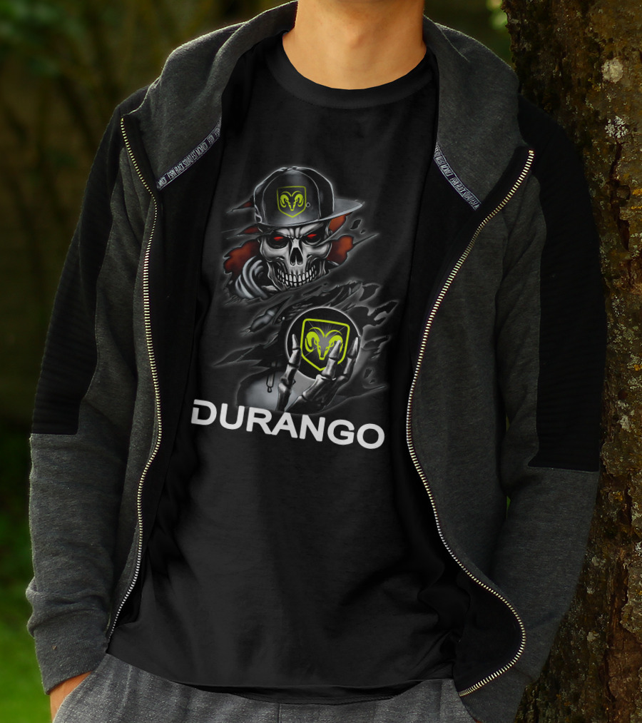 Durango Skull Skeleton Ram Logo Hat T-Shirt