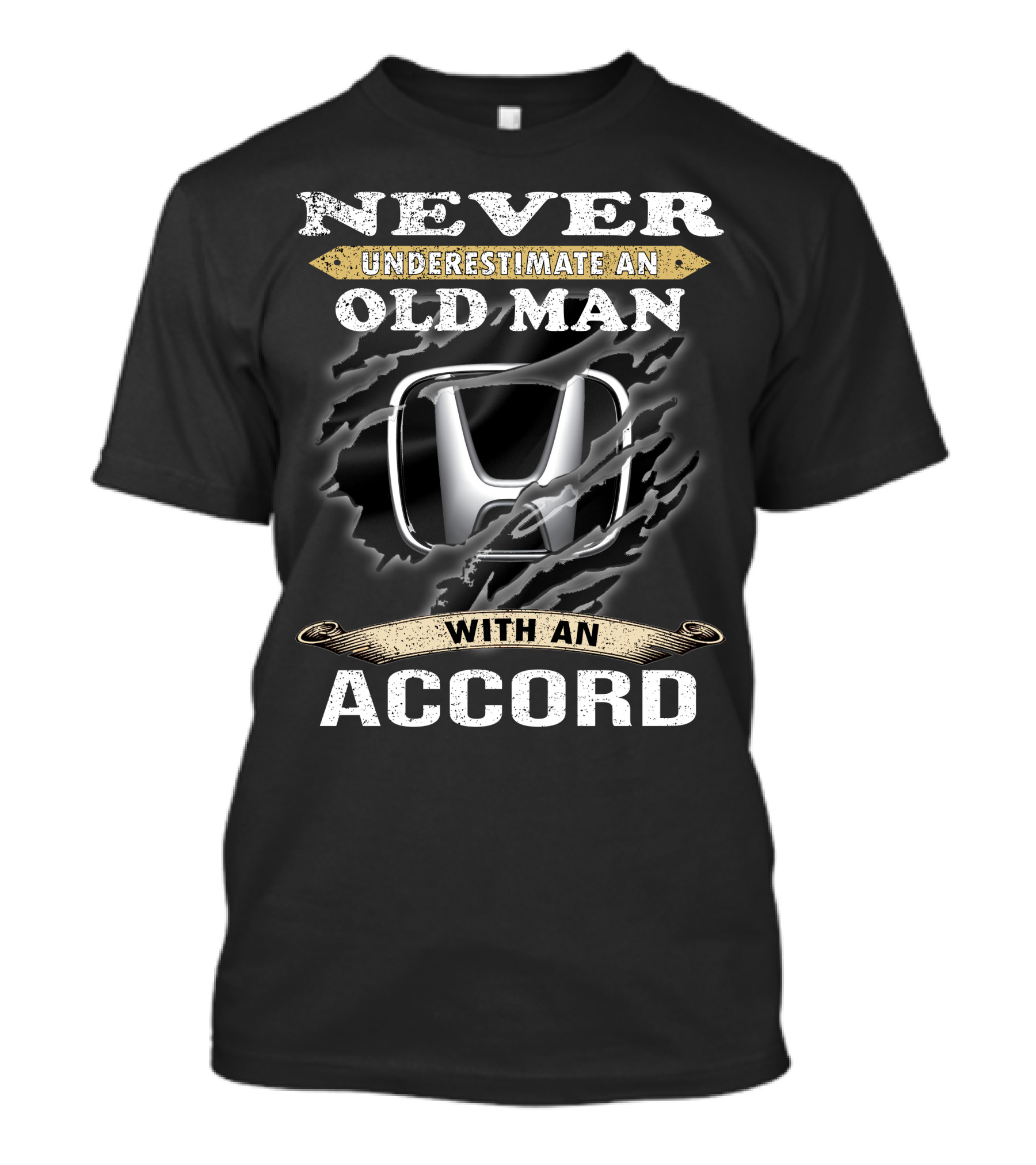 Never Underestimate An Old Man With An Accord T-Shirt