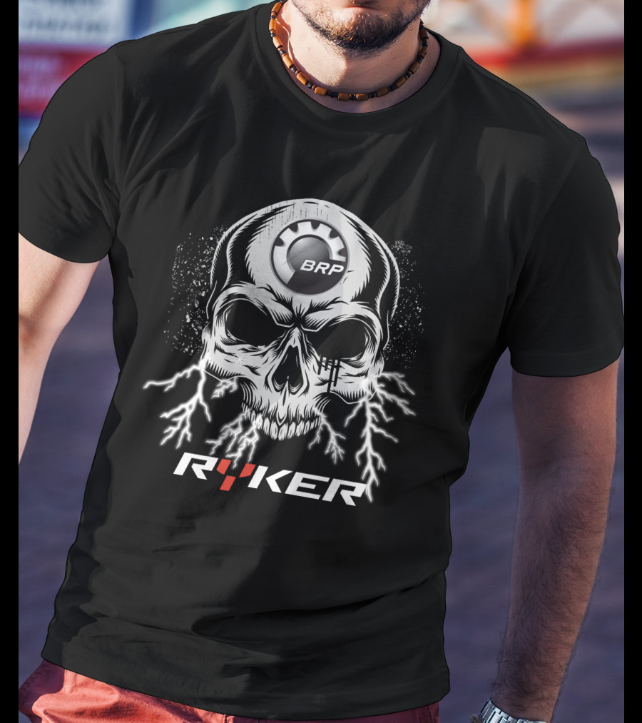 BRP Skull Ryker With Lightning Motif T-Shirt